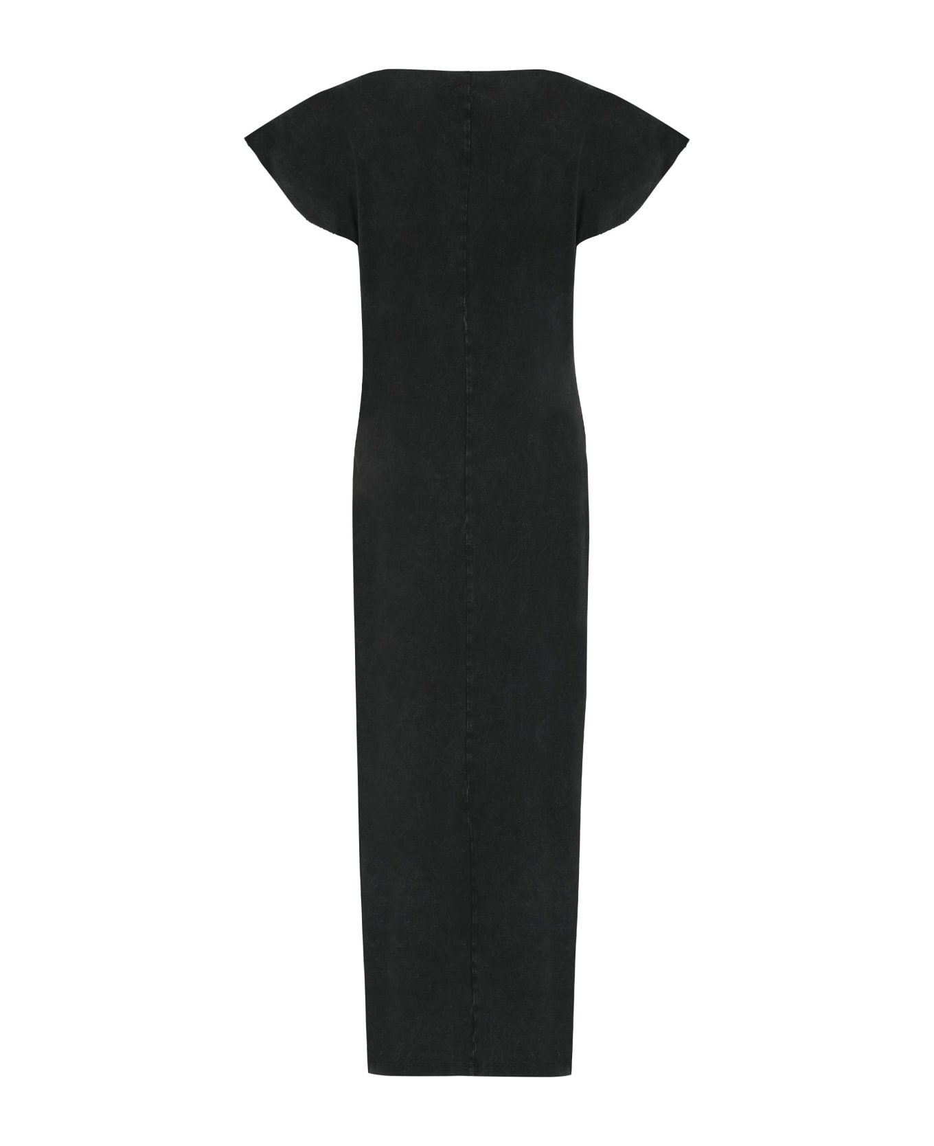 Isabel Marant Nadela Printed Cotton Dress - black ワンピース＆ドレス