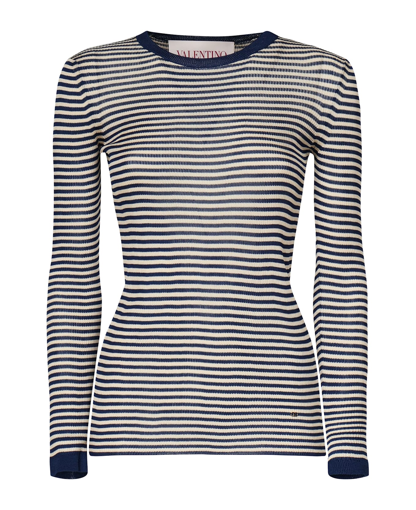 Valentino Garavani Striped Jersey - Blue