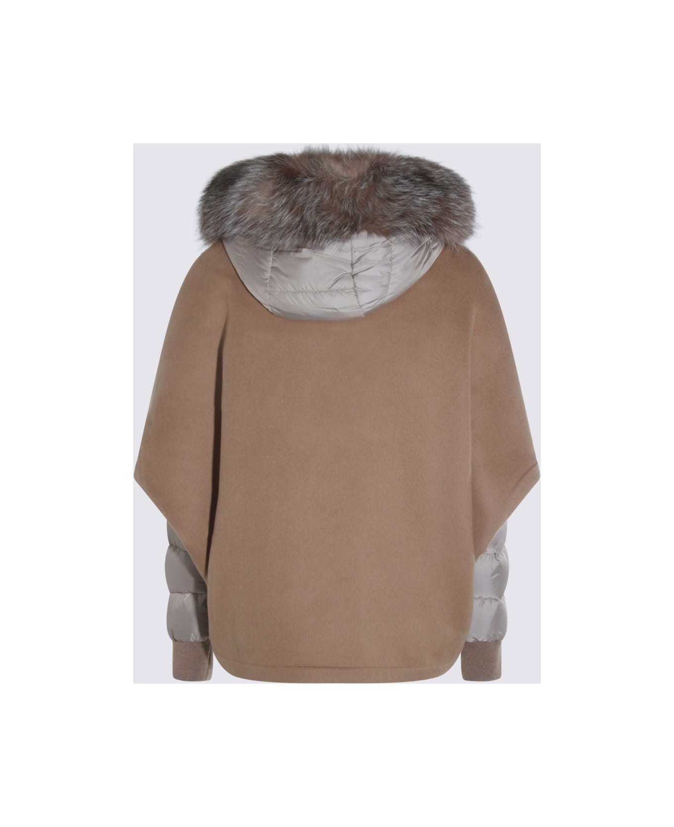 Moorer Brown Wool Pegaso Down Jacket - Brown