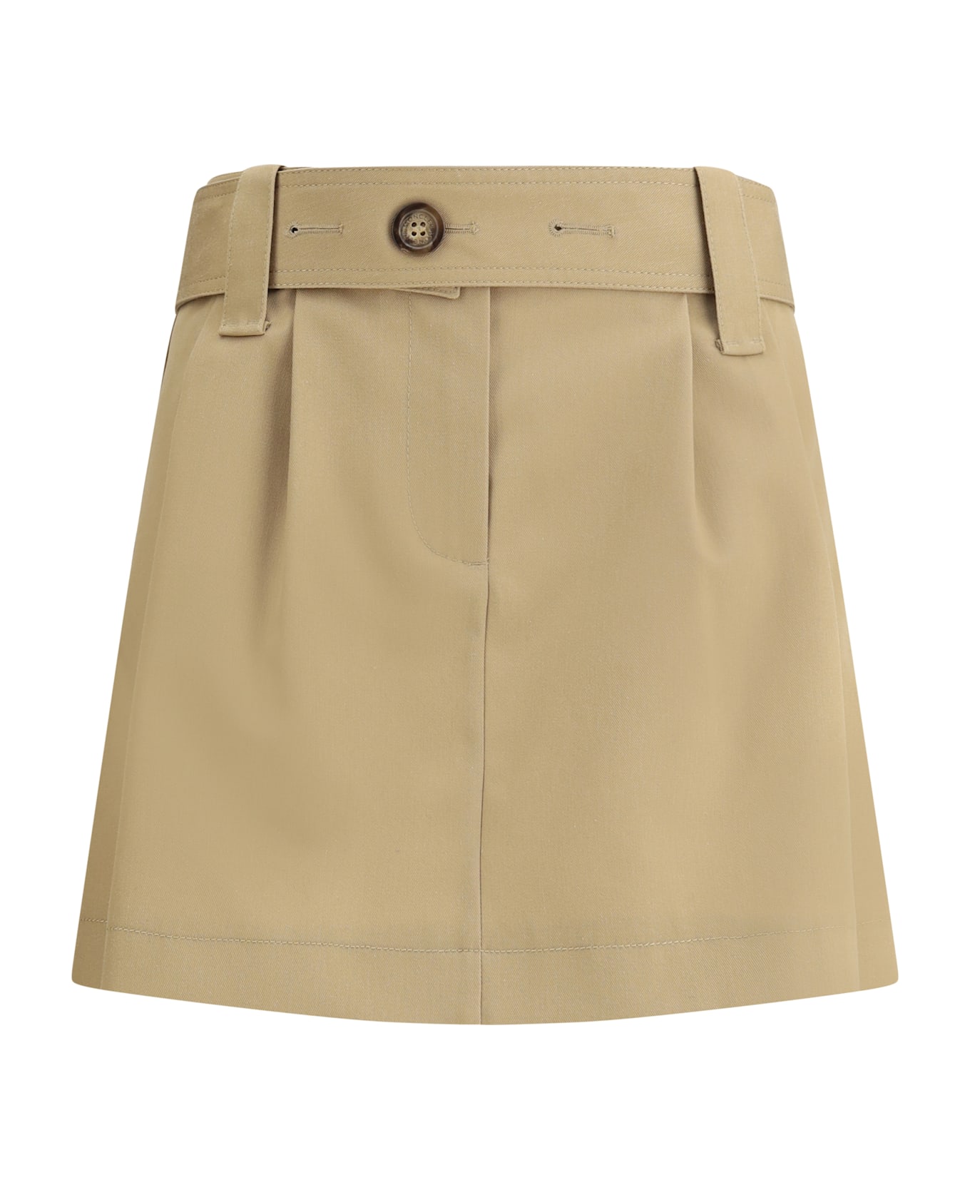 Moncler Cotton Gabardine Miniskirt