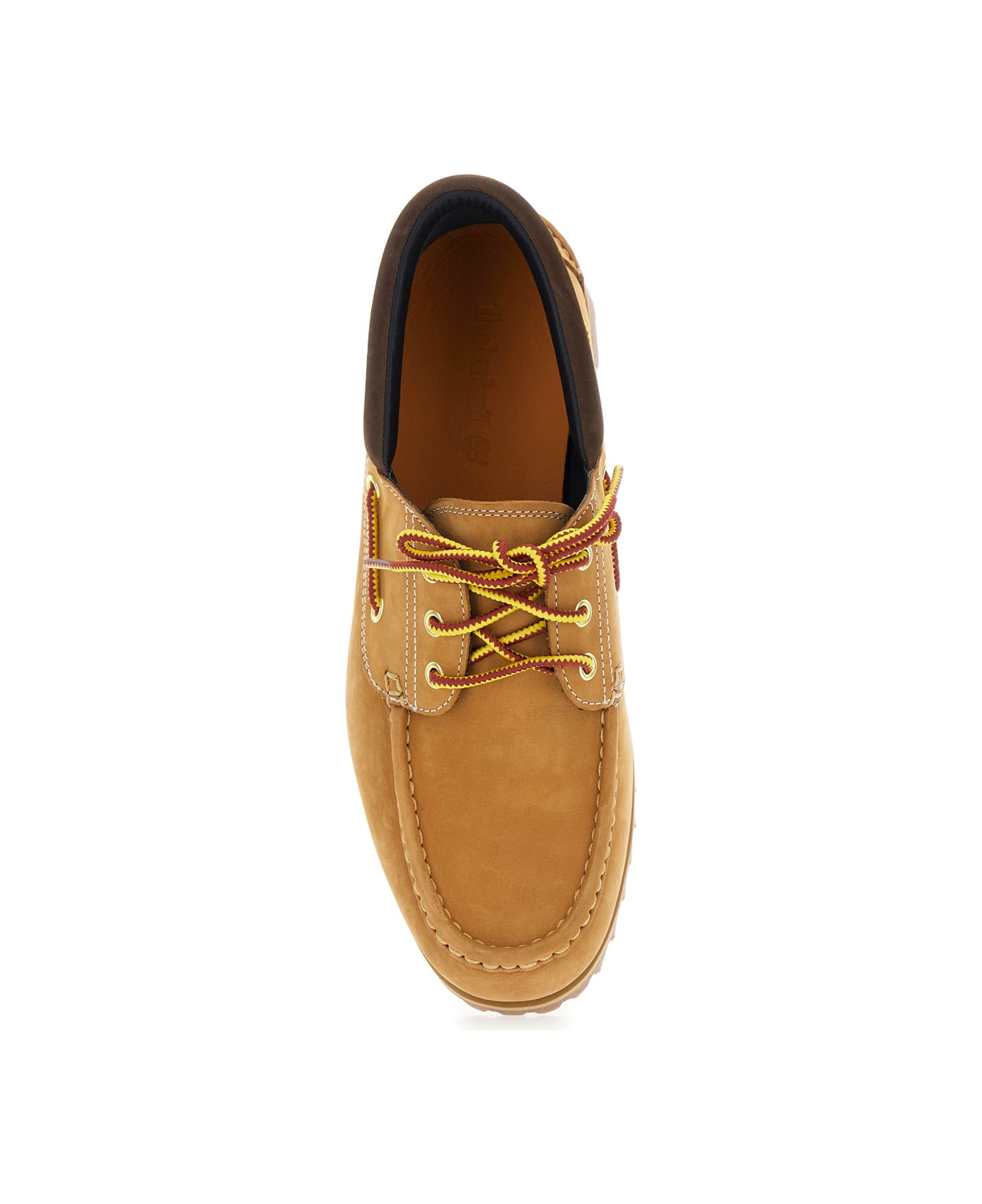 Timberland 
authentics
 Beige Loafers With Contrasting Stitching In Leather Man - Beige