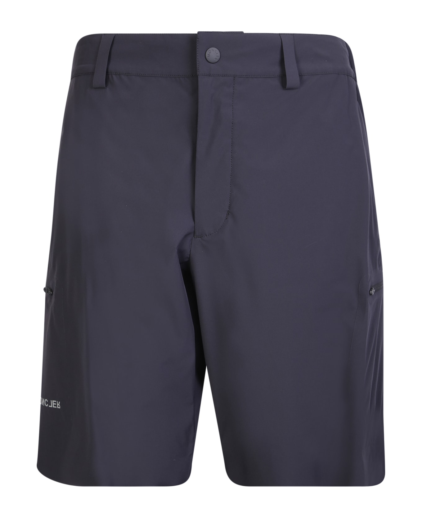 Moncler Grenoble Black Nylon Bermuda Shorts With Logo - Nero ショートパンツ