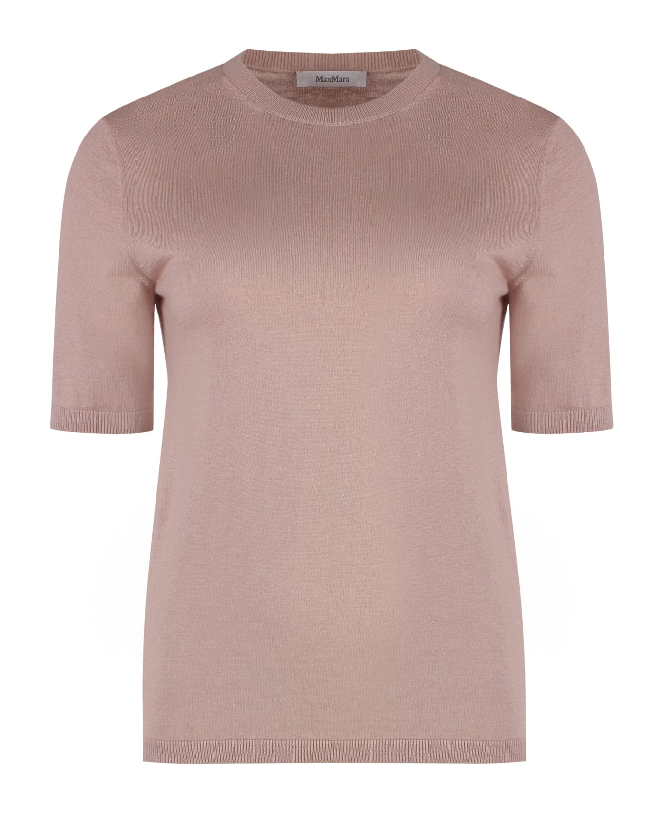Max Mara Warren Short Sleeve Sweater - Pink