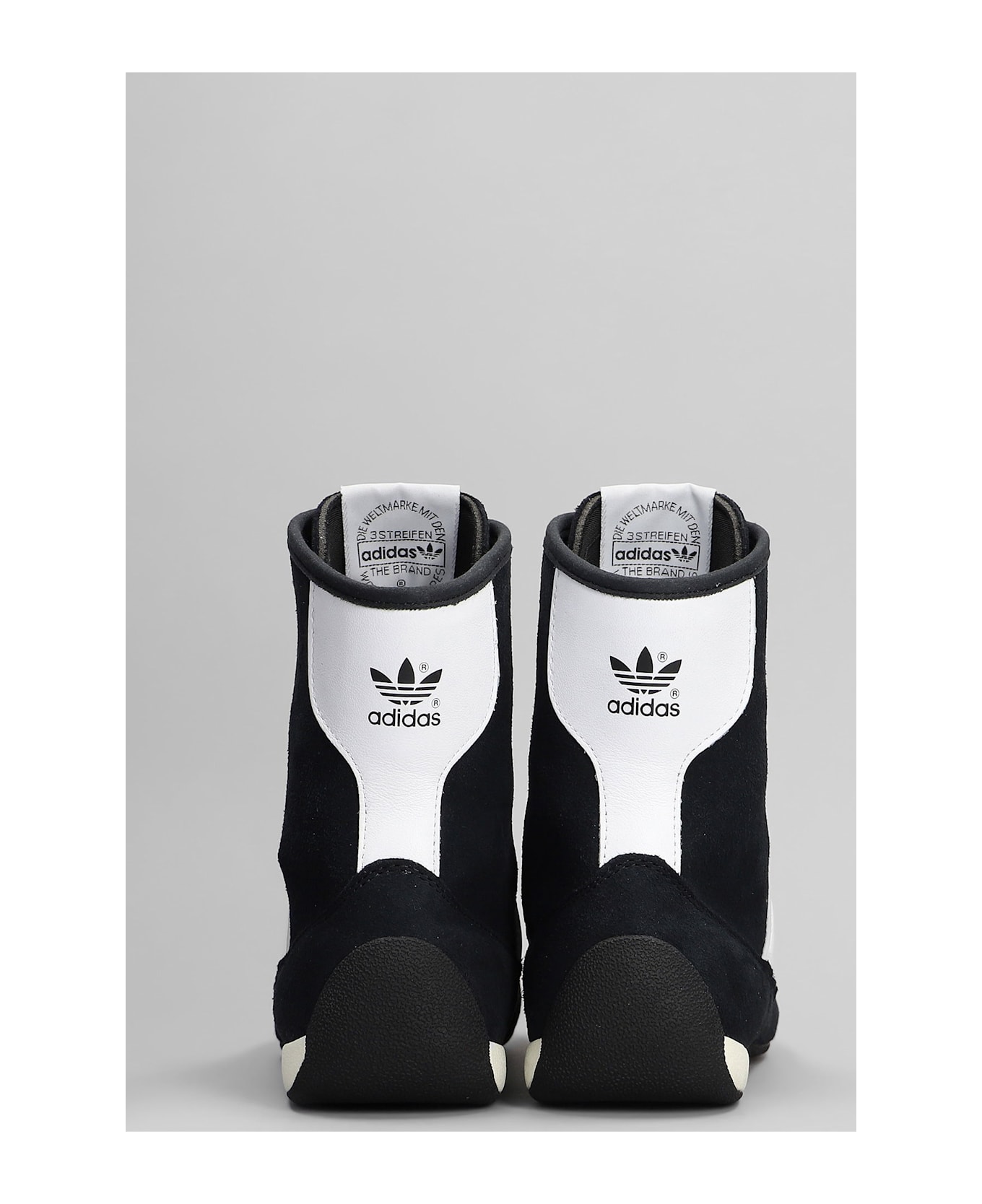 Adidas Rasant Mid Sneakers In Black Suede - black