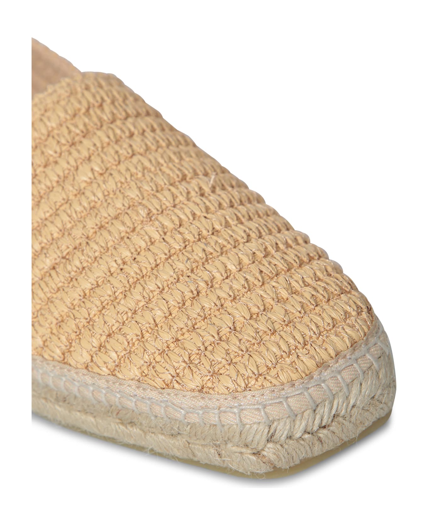 Castañer Beige Raffia Espadrillas - Beige