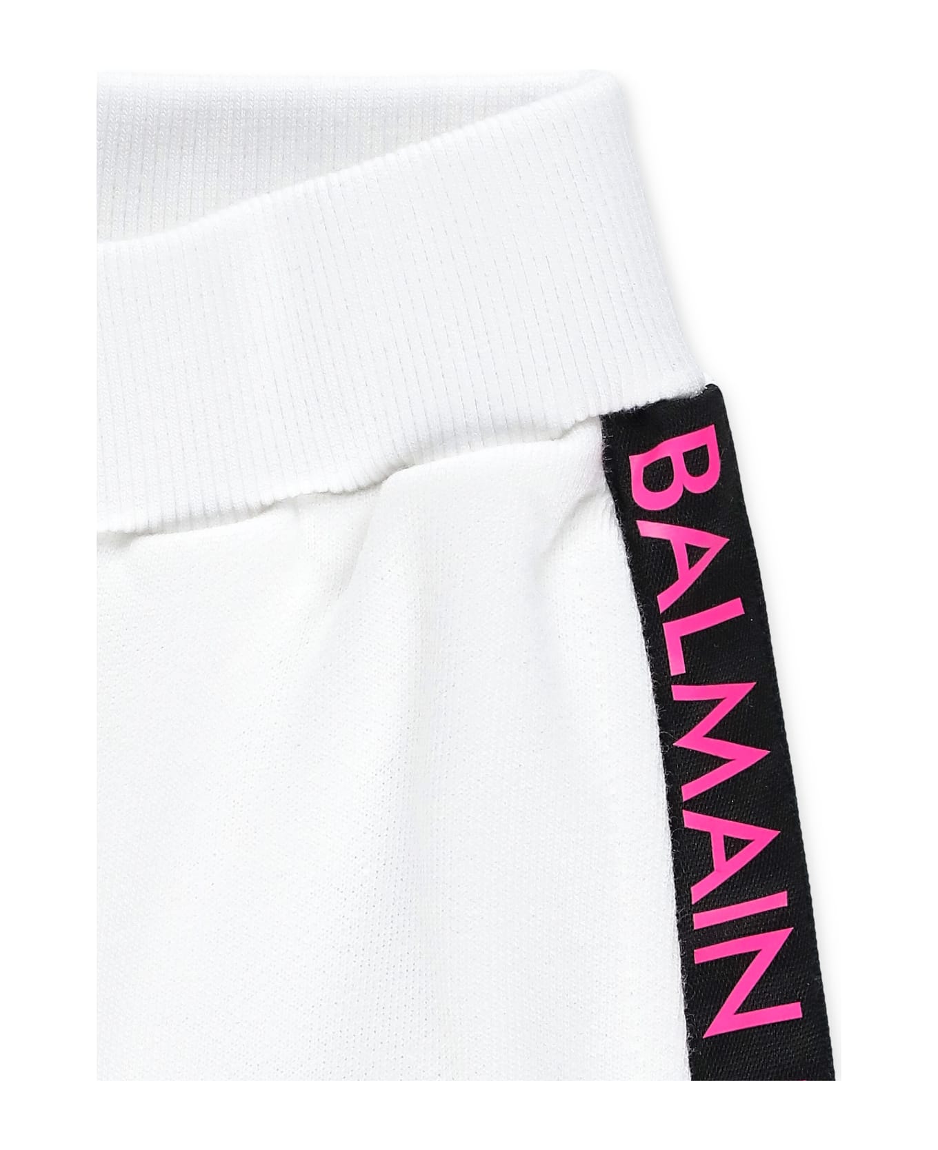 Balmain Two-piece Suit With Logo - White ジャンプスーツ