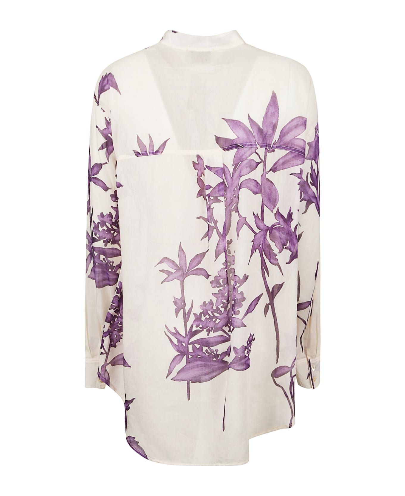 Forte_Forte Floral Shirt - Violet ブラウス