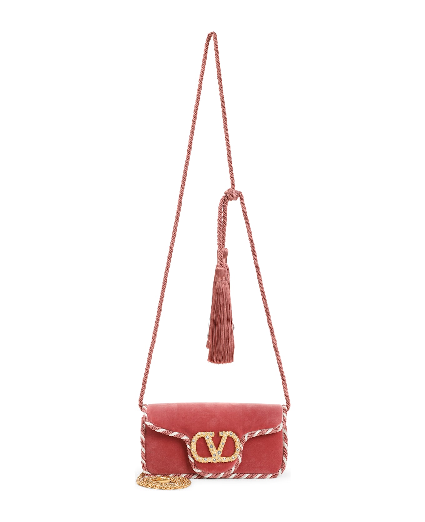 Valentino Garavani Loco Clutch - Dzb Phard Burro Phard Crystal