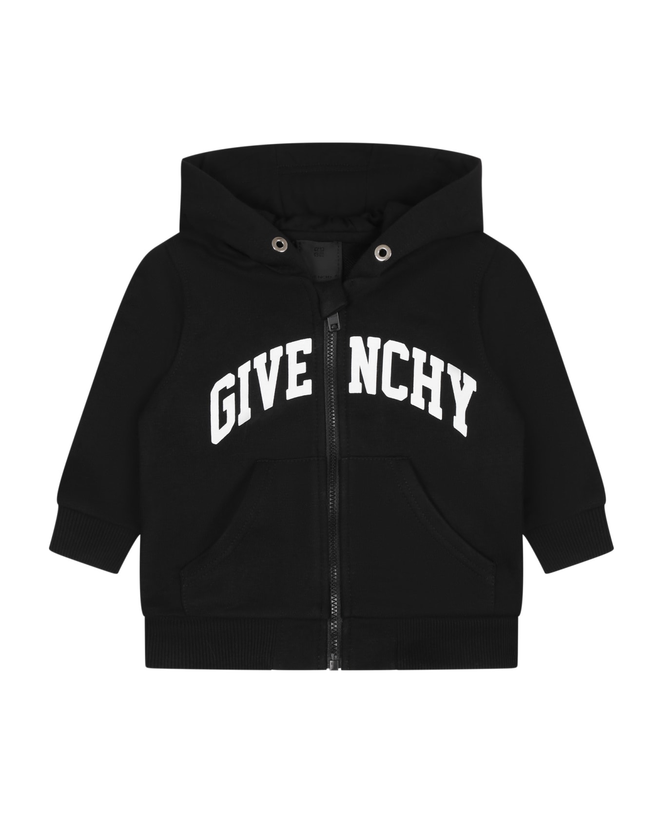 Givenchy Black Sweatshirt For Baby Boy With Logo - Black