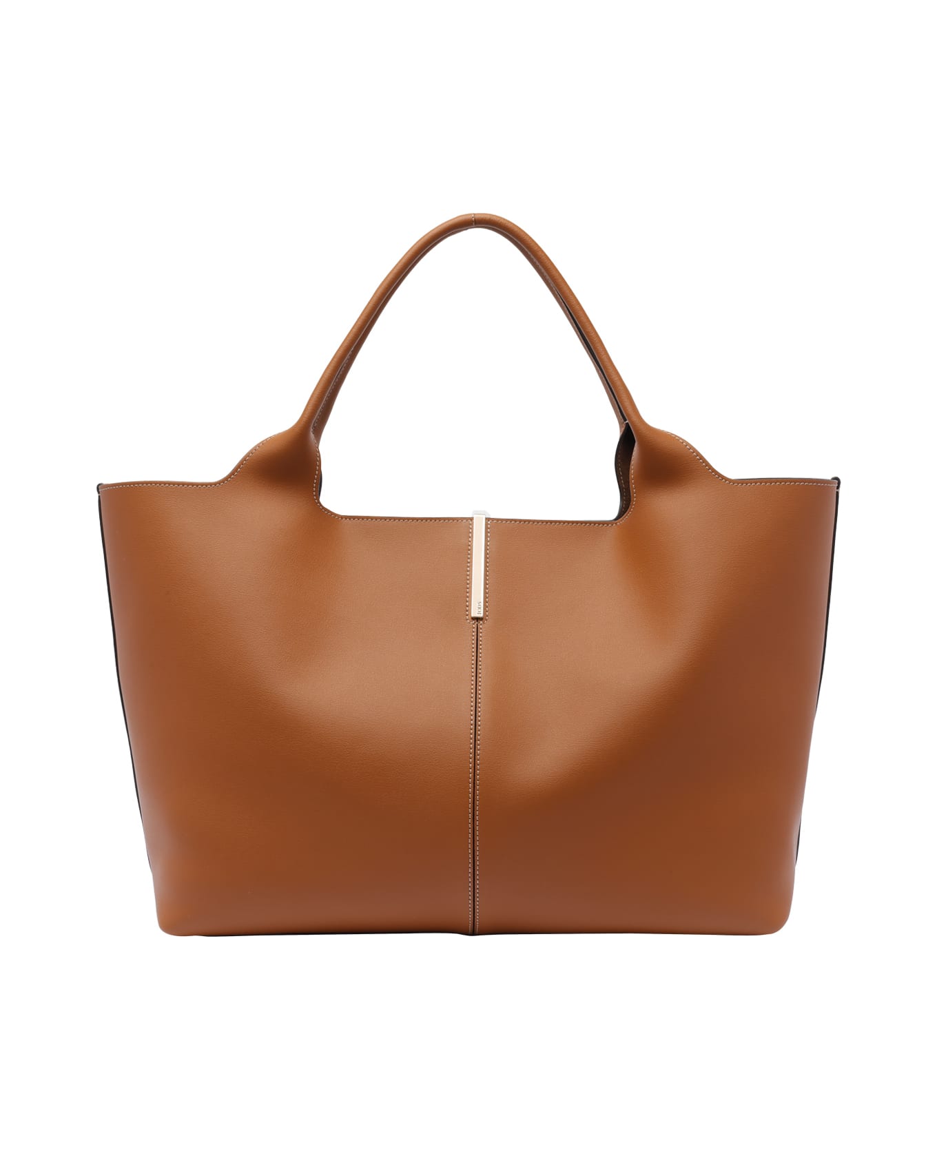 Tod's Medium Leather Shopping Bag - Kenia scuro+cacao