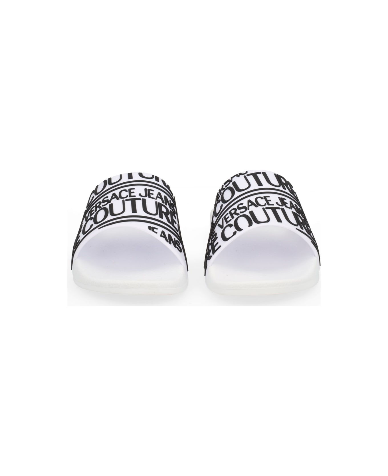 Versace Jeans Couture Pool Slides - WHITE
