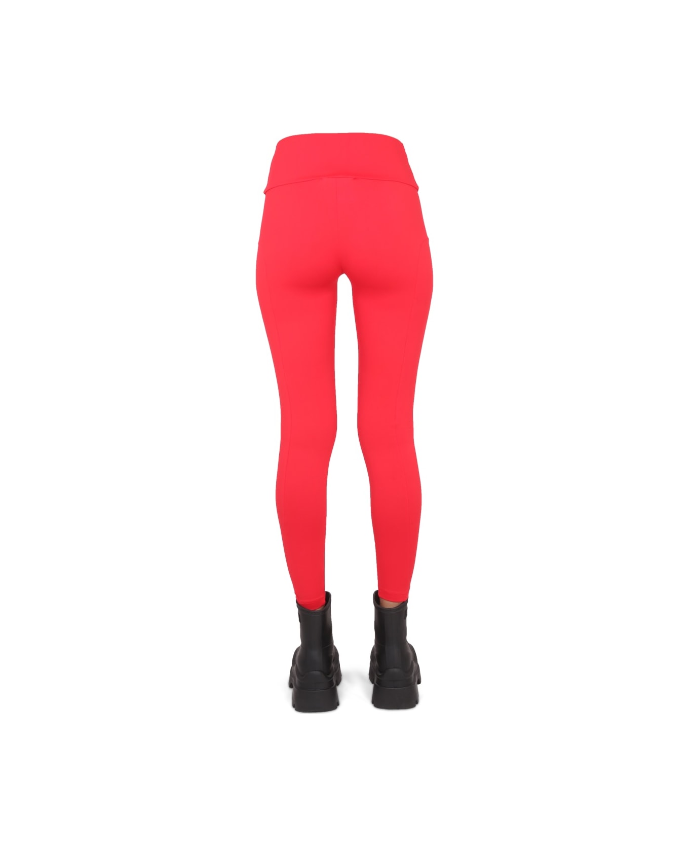 MSGM Leggings With Logo - RED