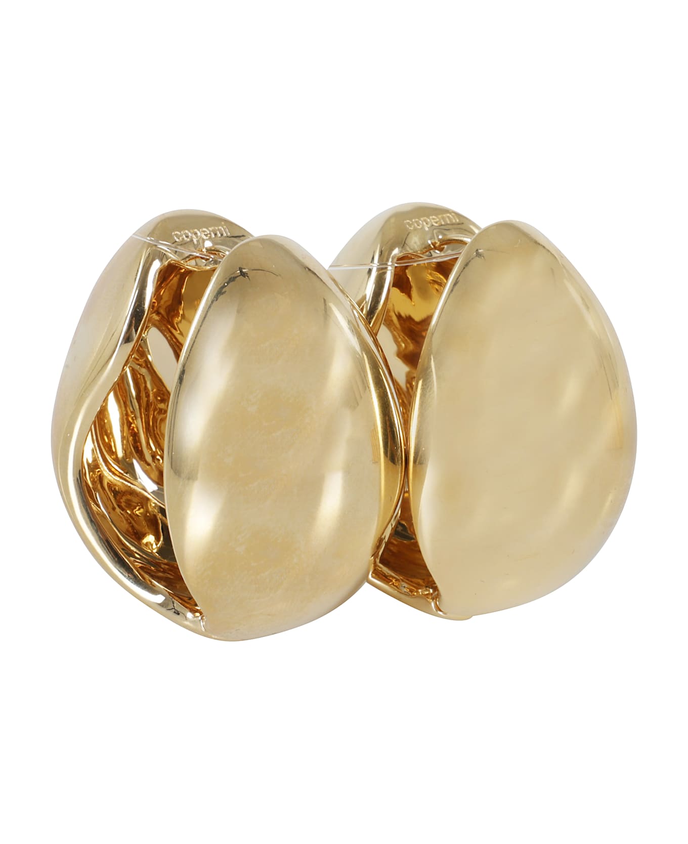 Coperni Xl Logo Creole Earrings - Gold Gld