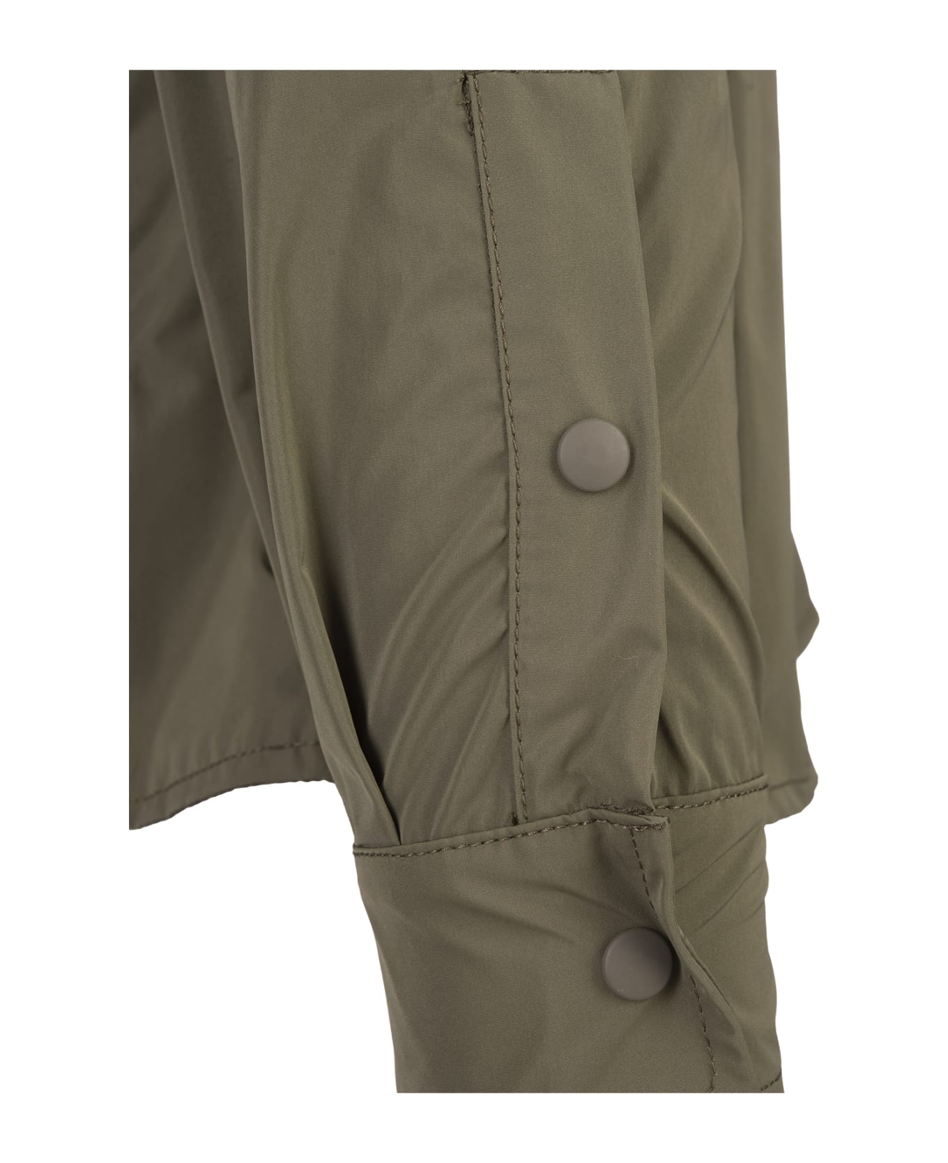 Aspesi Green Hooded Shirt Jacket - Green レインコート