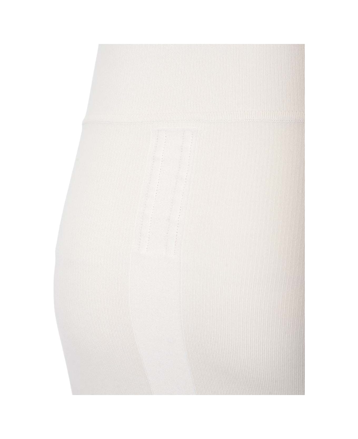 Rick Owens Knit Fitted Long Skirt - Ivory