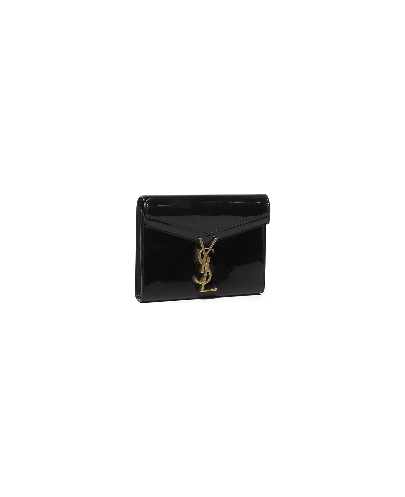 Saint Laurent Minaudiere Vicky In Plexiglass - Black