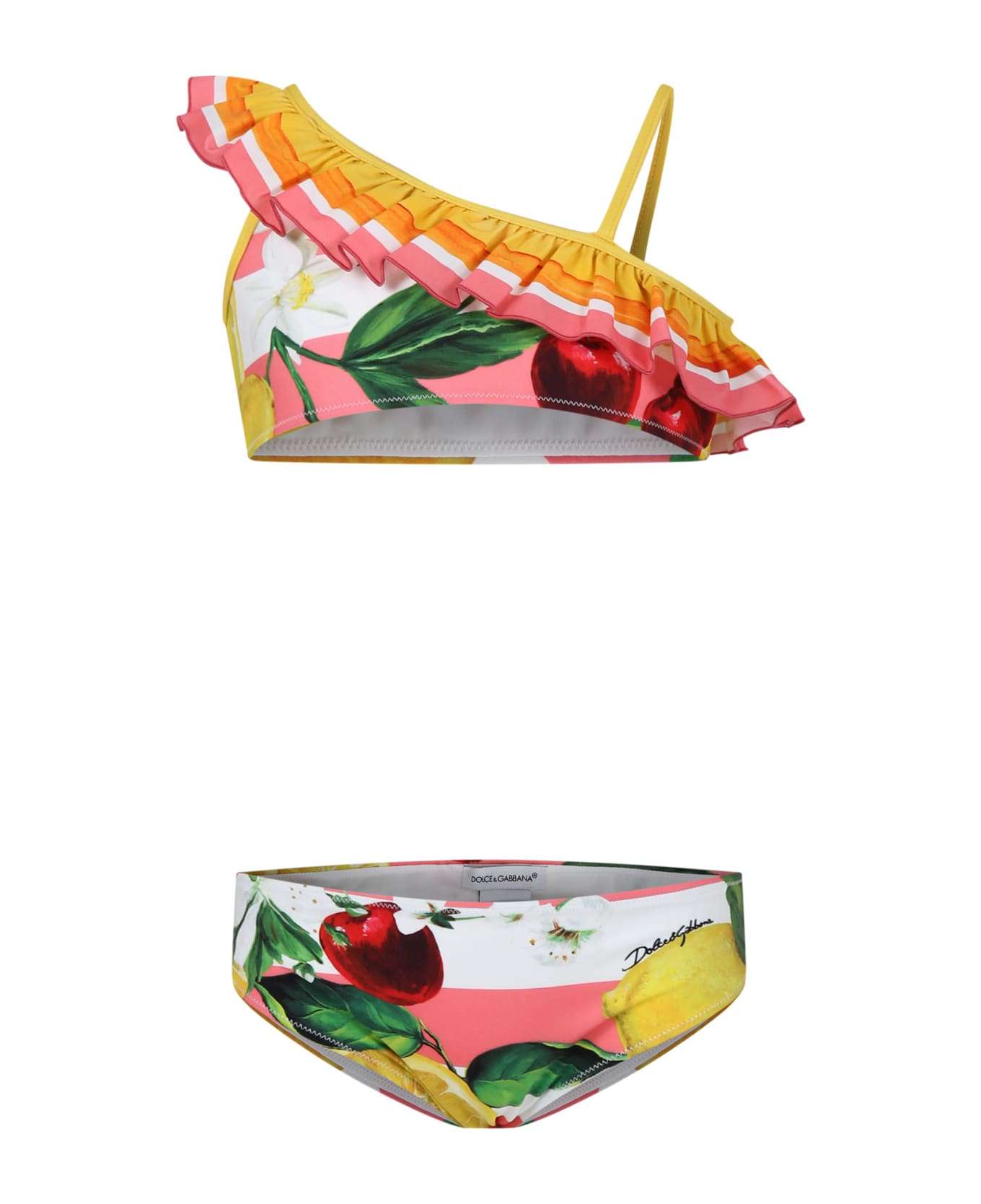 Dolce & Gabbana Multicolor Bikini For Girl - Multicolor