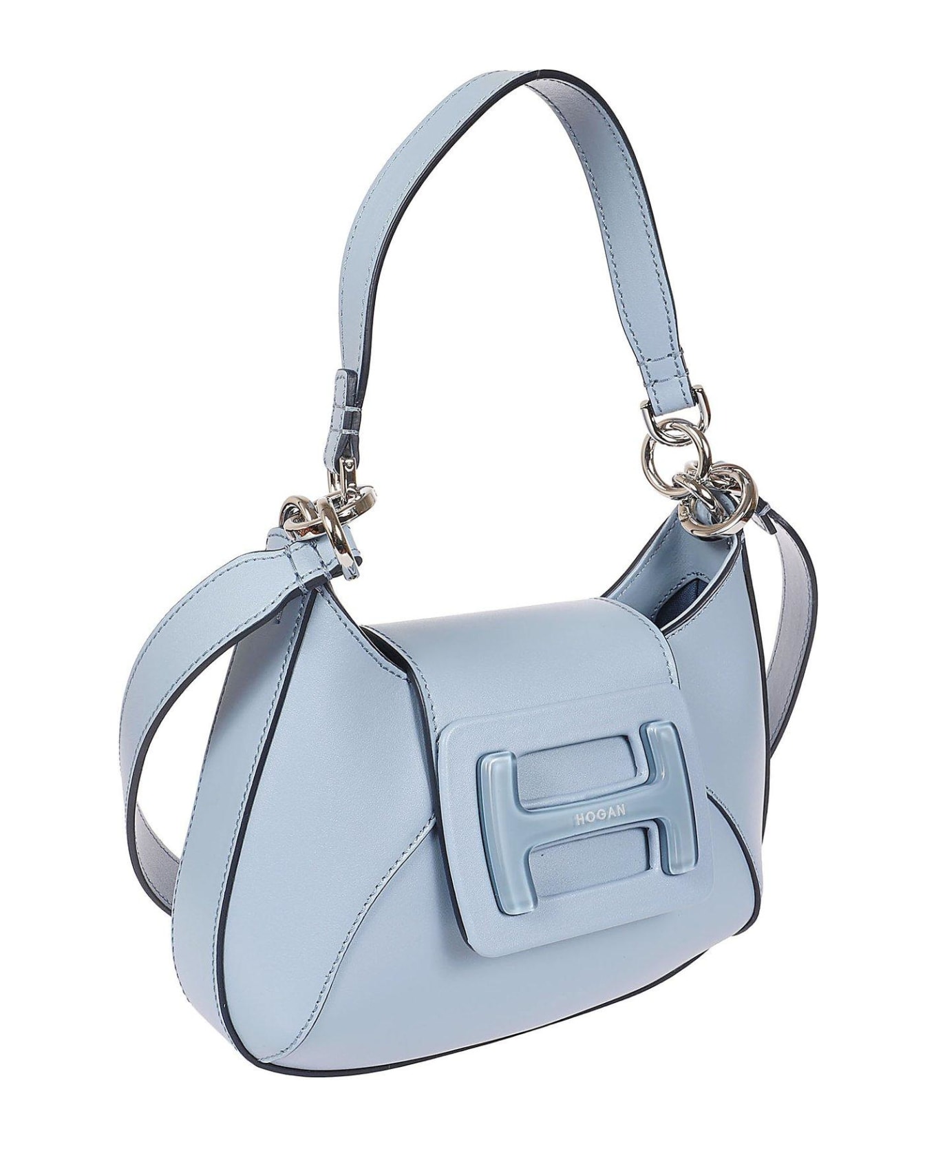 Hogan Mini H Plexi Shoulder Bag - BLUE