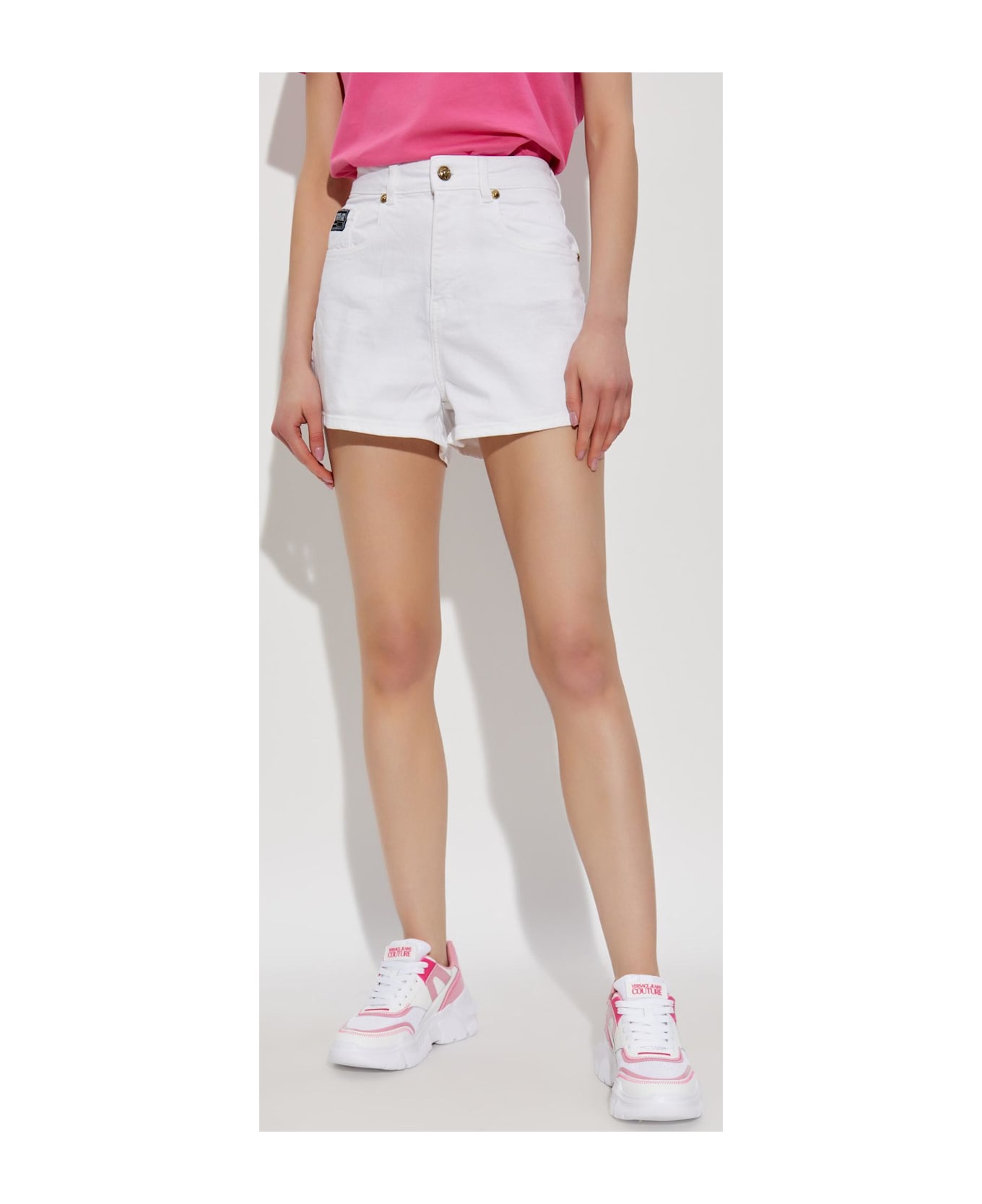 Versace Jeans Couture Denim Shorts - White