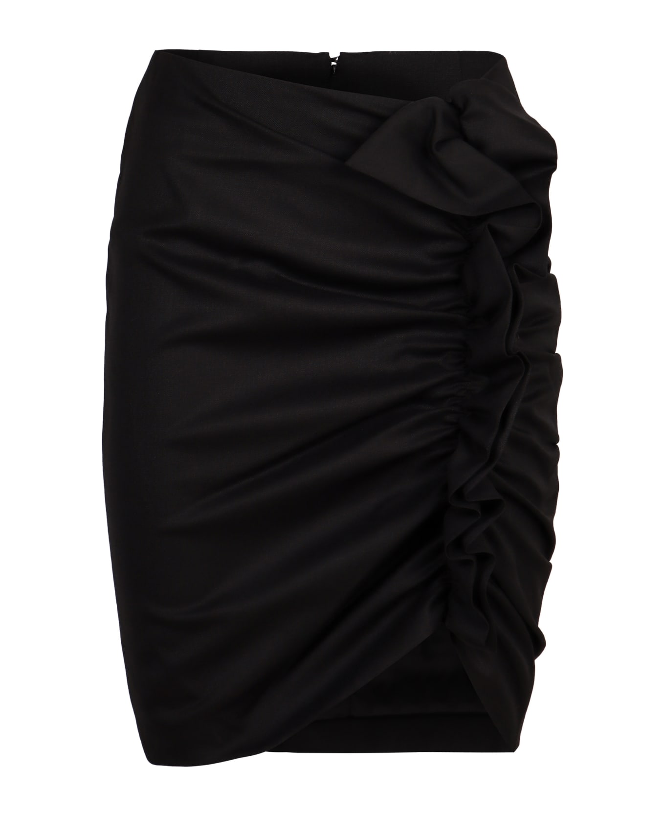 Nina Ricci Wool Mini Skirt - BLACK