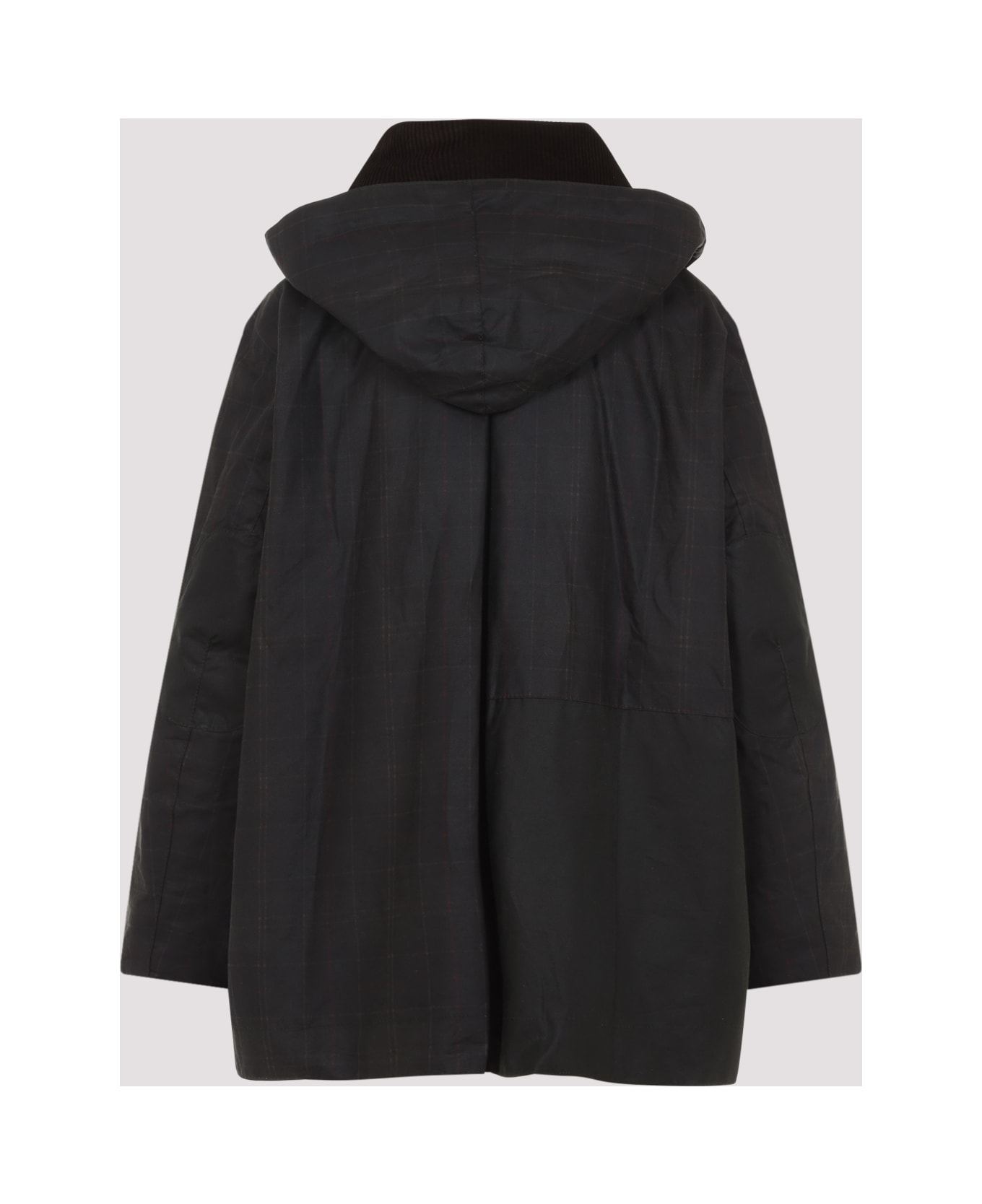 Barbour Hood Ttn Duffle Wax Jacket - Classic Tartan Fern