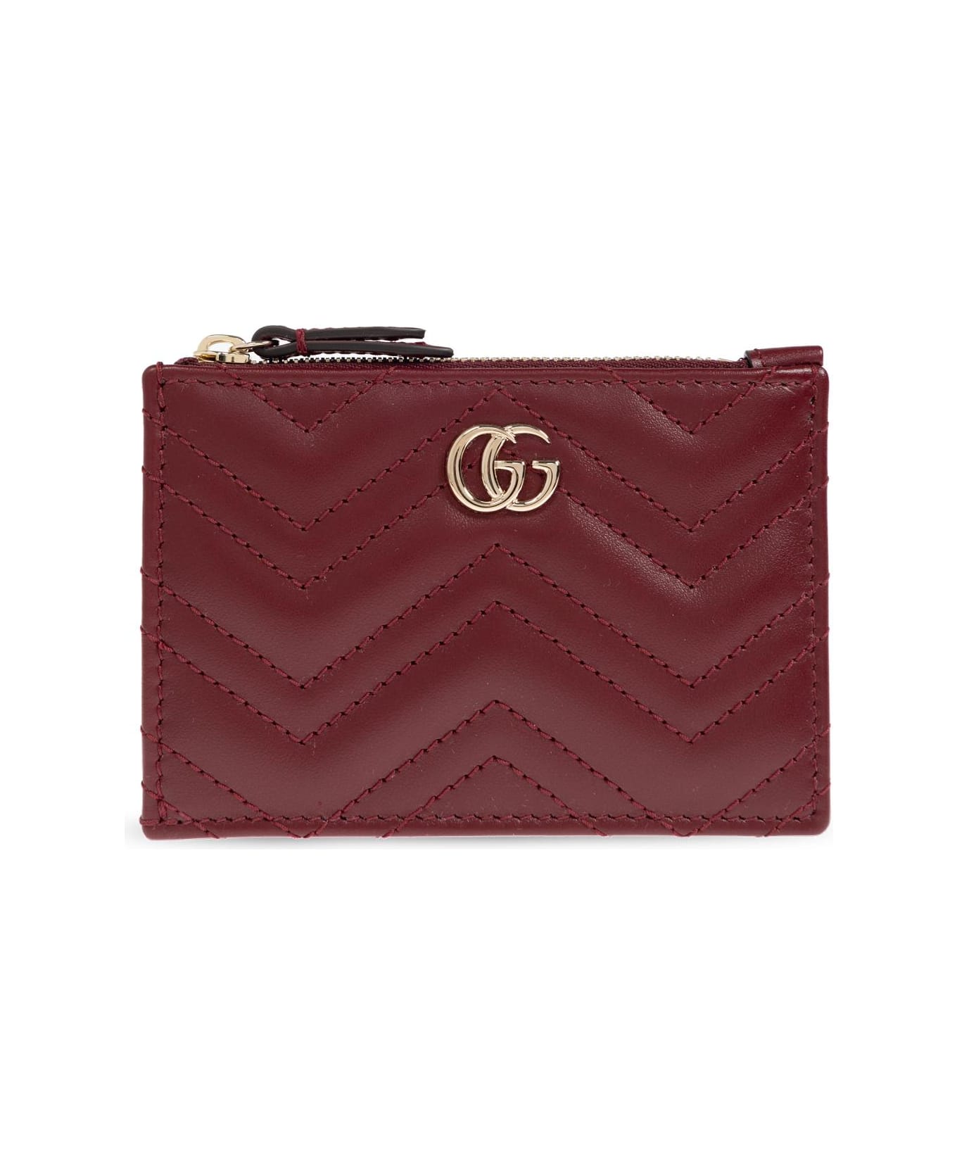 Gucci Leather Key Case - BORDEAUX