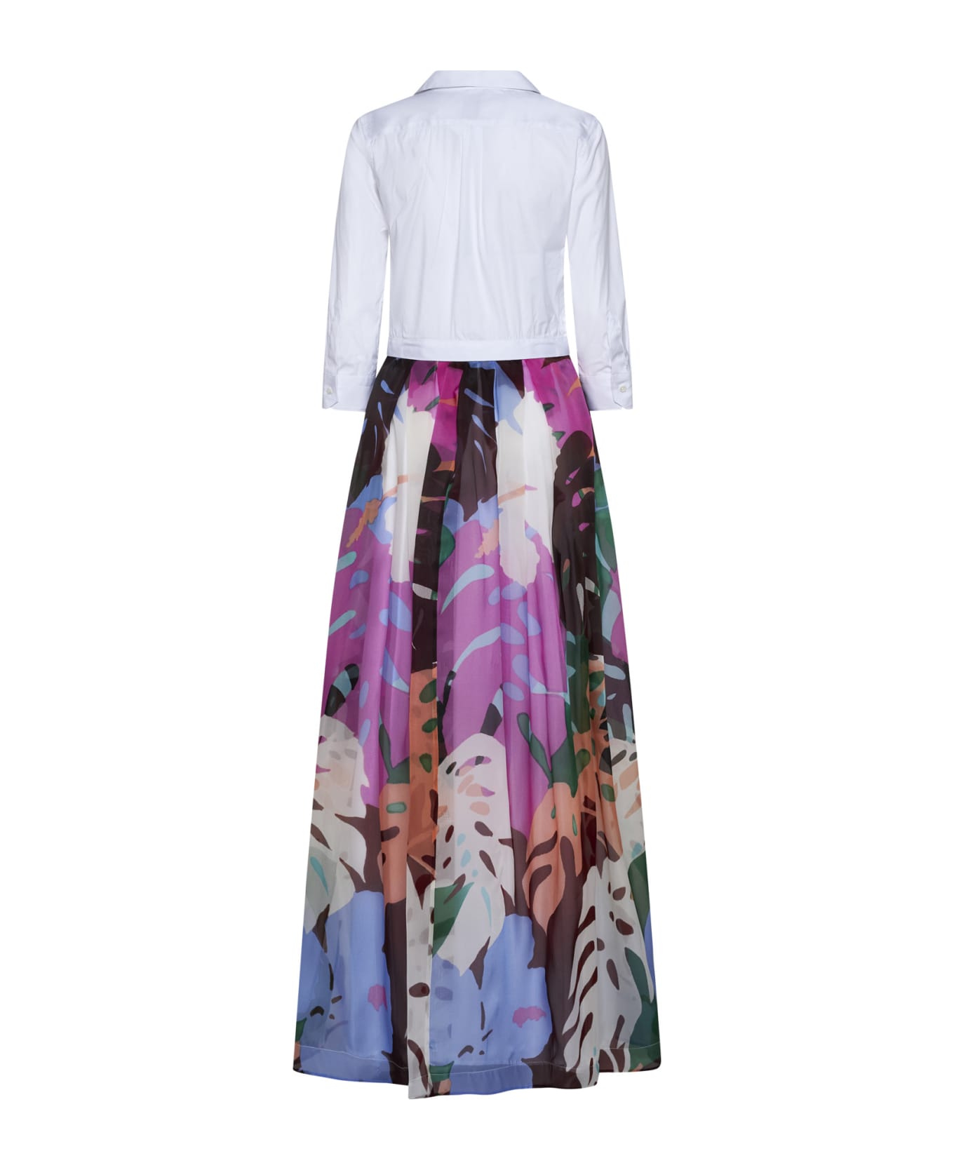 Sara Roka Dress - Bianco multicolor スカート