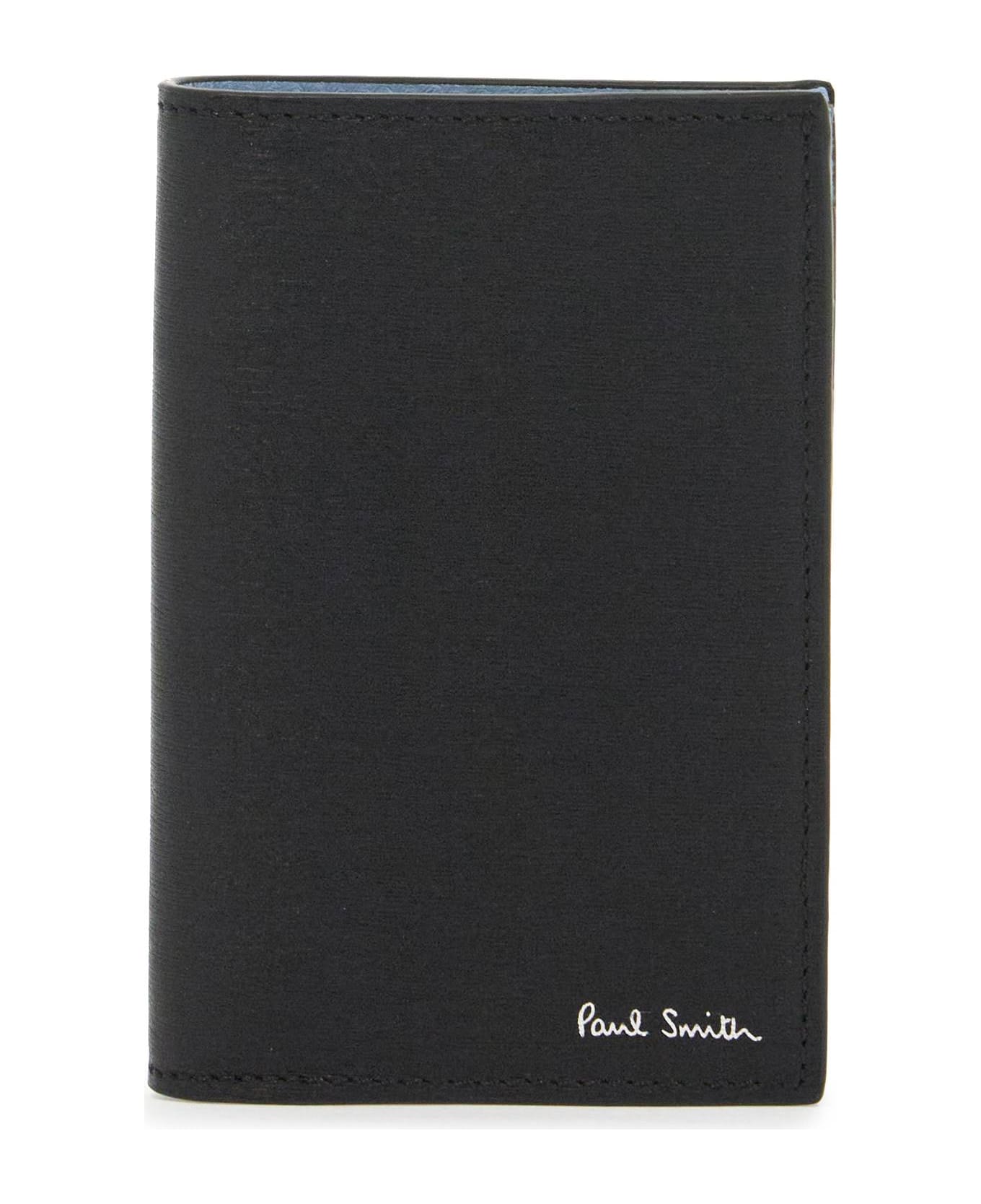 Paul Smith Leather Bi-fold Wallet In - BLACK (Black)