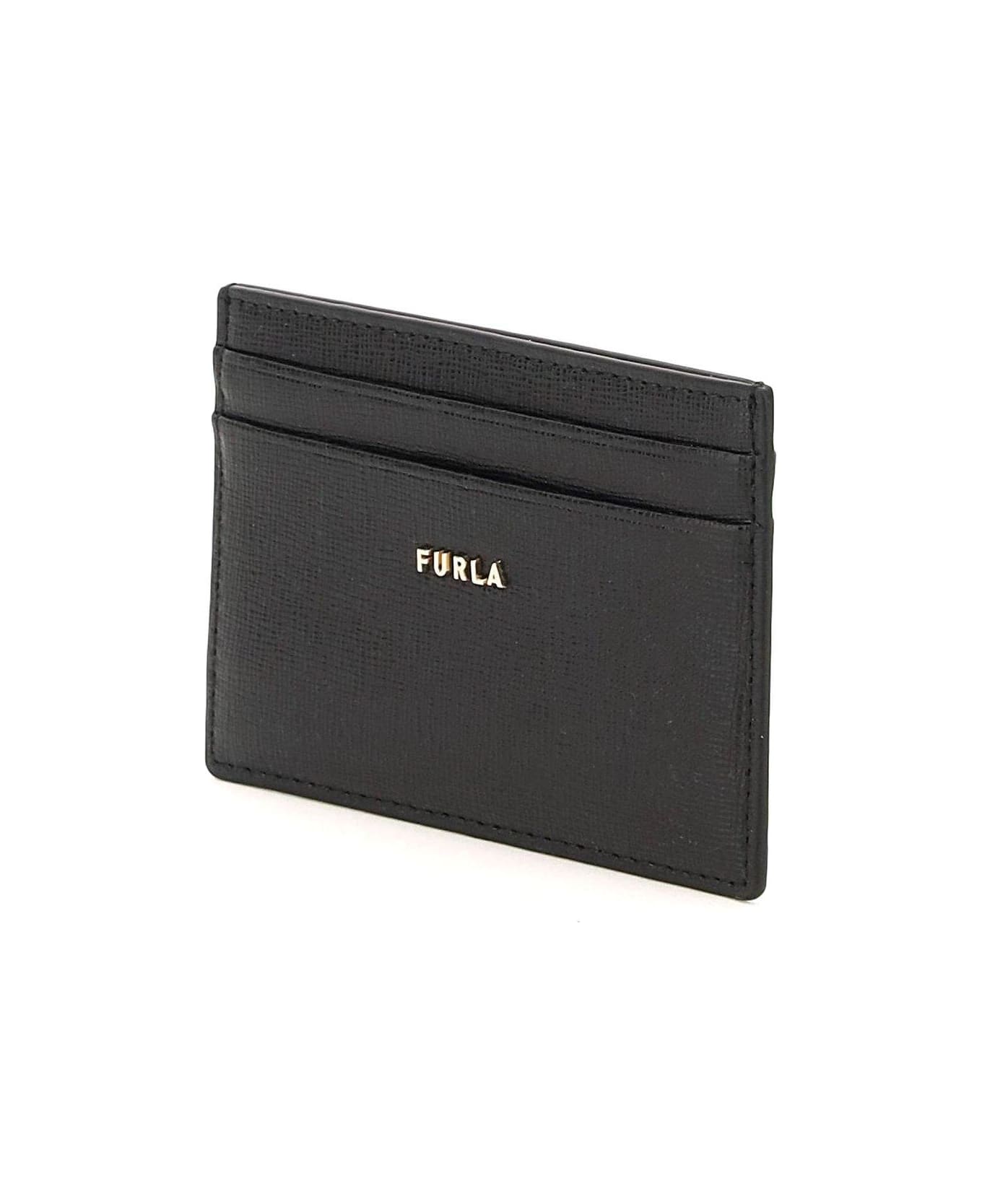 Furla Babylon Logo Lettering Cardholder - Black