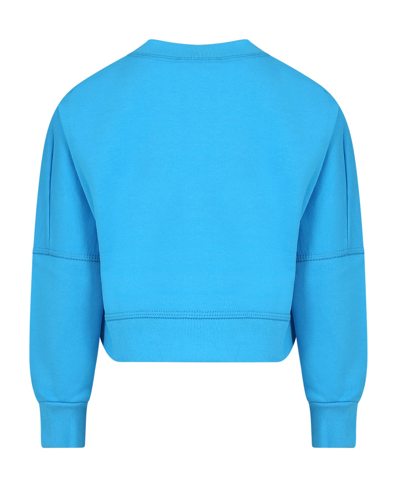 Dsquared2 Light Blue Sweat-shirt For Boy With Logo - Light Blue ニットウェア＆スウェットシャツ