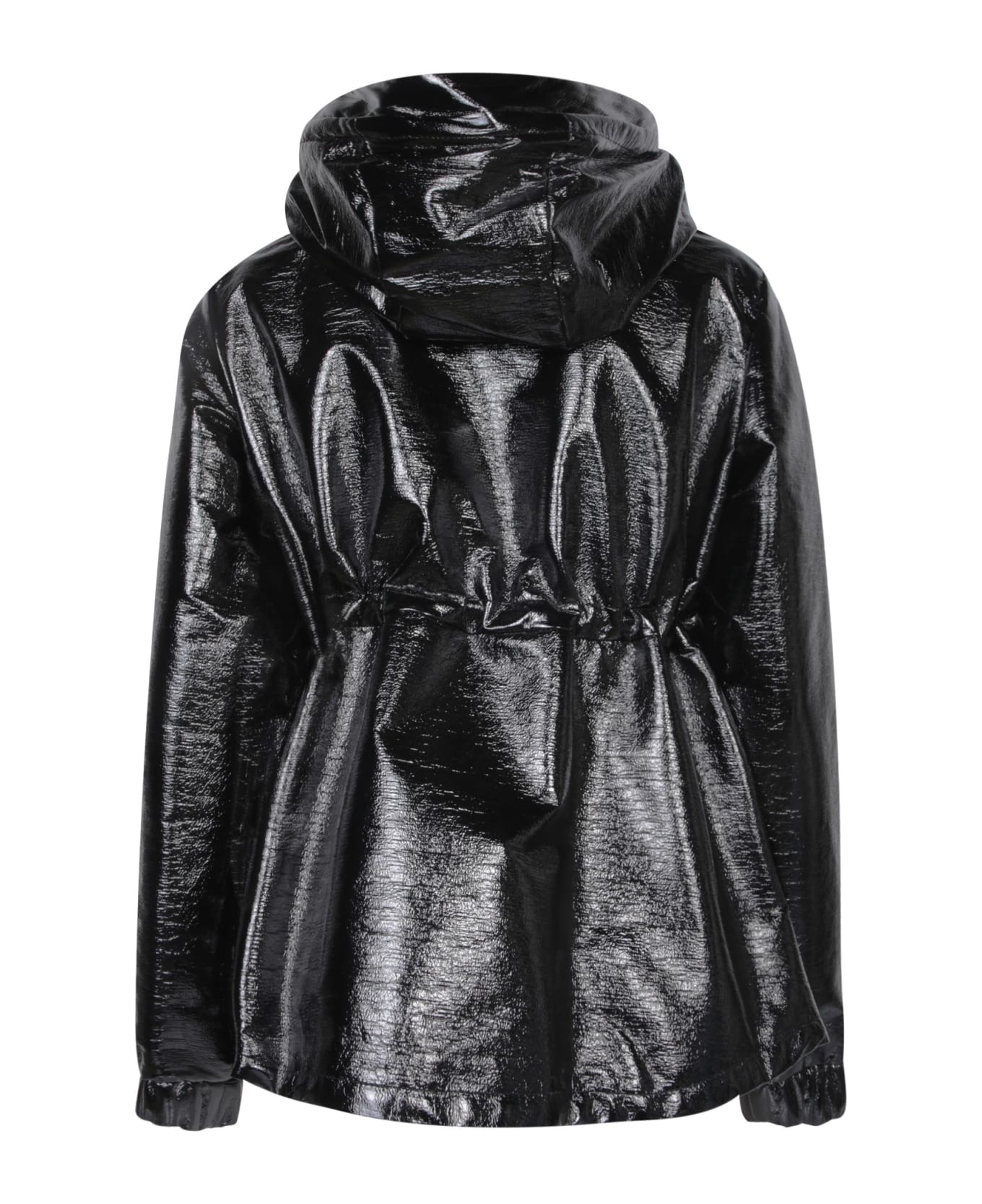 Moncler Agnou Short Parka Down Jacket In Black - Black ダウンジャケット