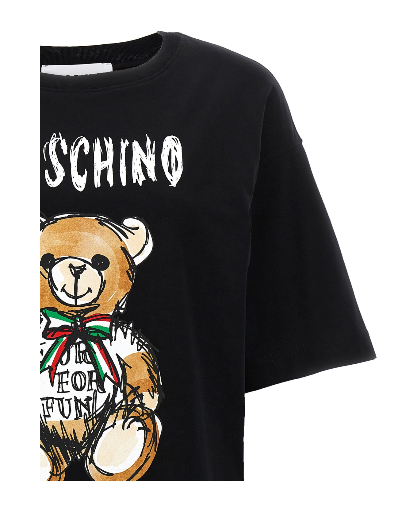 Moschino 'teddy Bear' T-shirt Dress - Nero