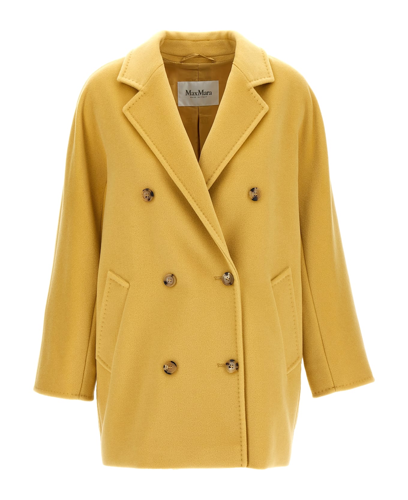 Max Mara 
101801 Icon Coat
 Coat - Yellow