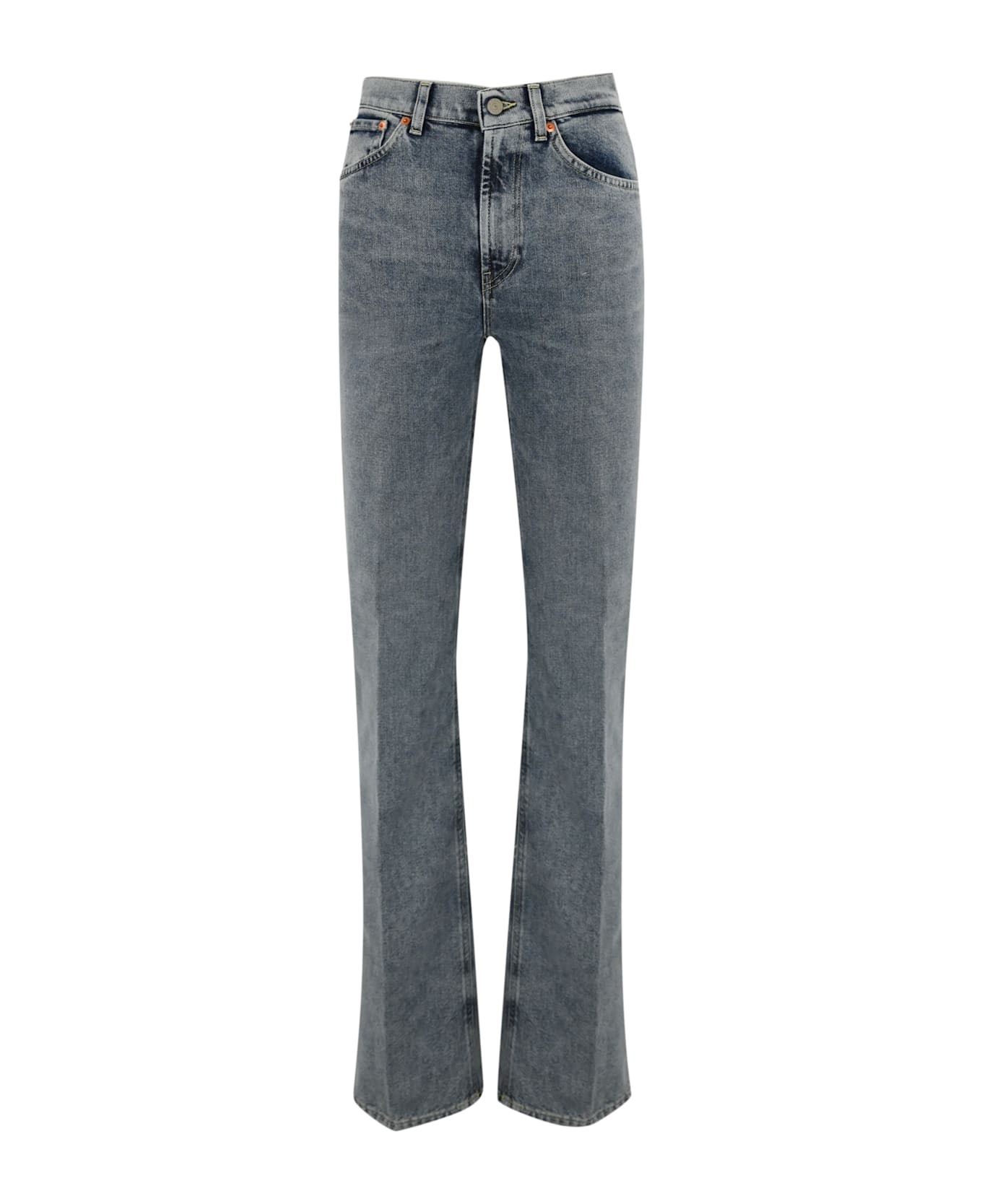 Dondup Mabel Wide Leg Jeans In Denim - Blu