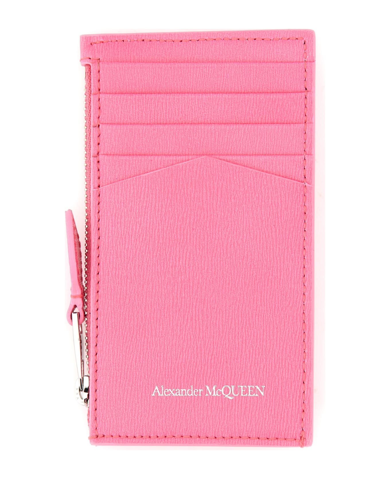 Alexander McQueen Wallet With Skull - Fluo Pink 財布