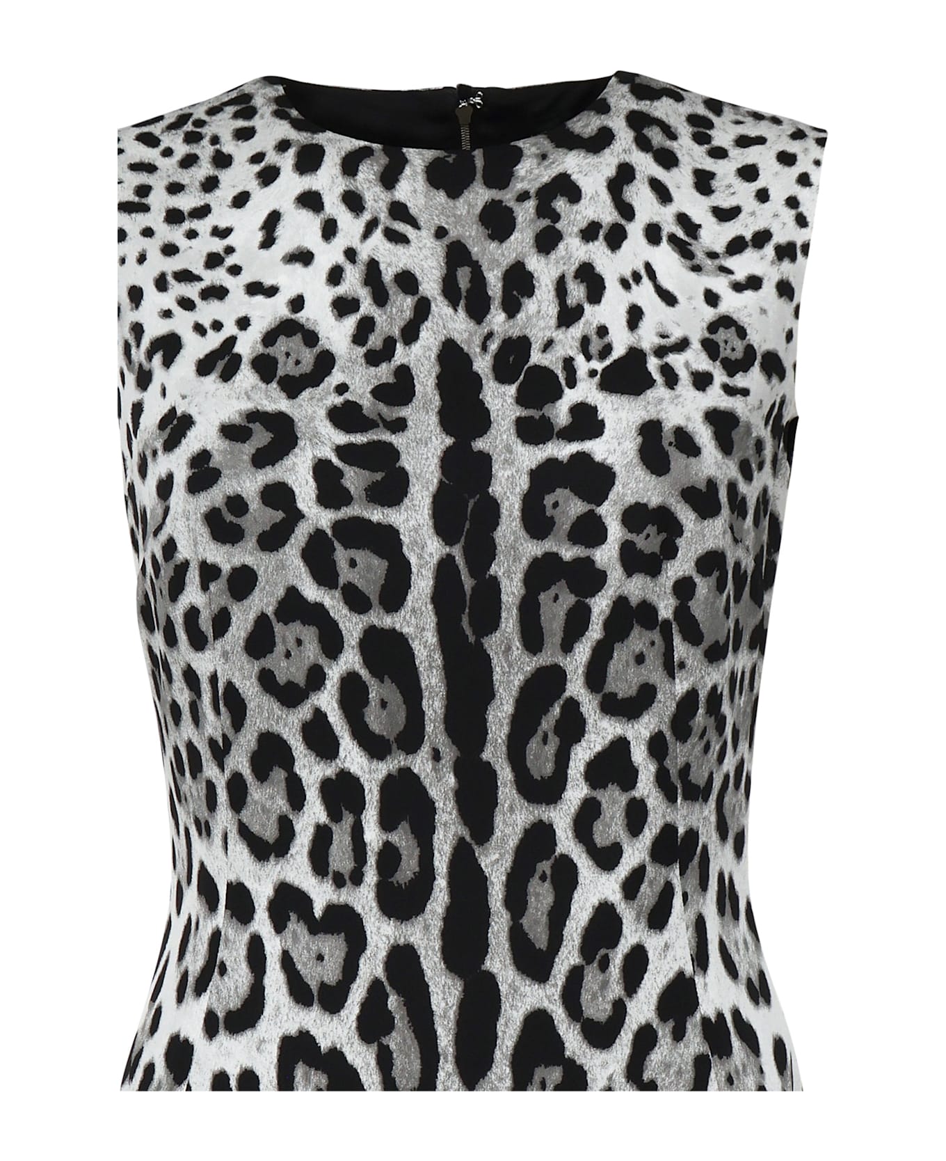 Dolce 
Gabbana Leopard Print Midi Dress - Brown