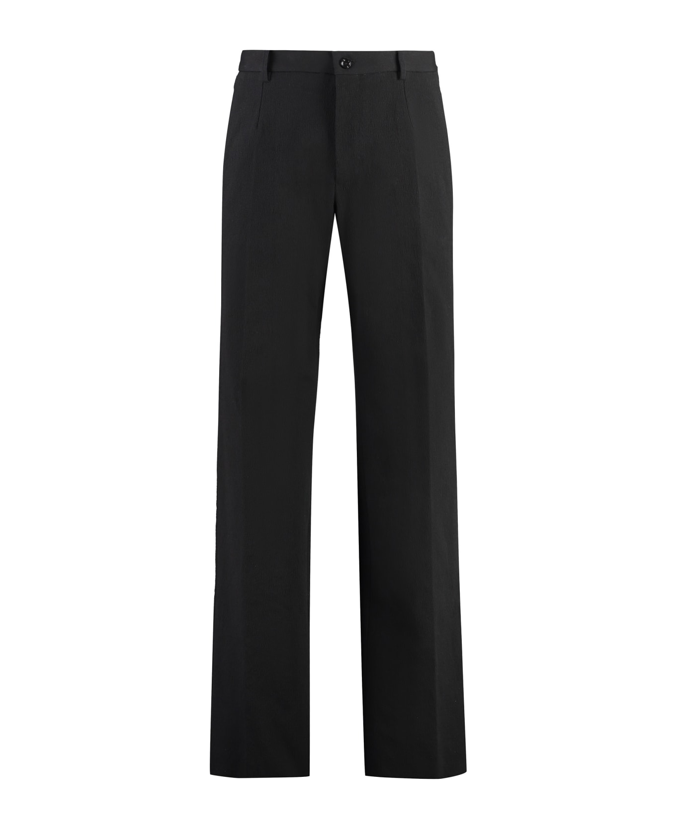 Dolce & Gabbana Blend Cotton Trousers - black