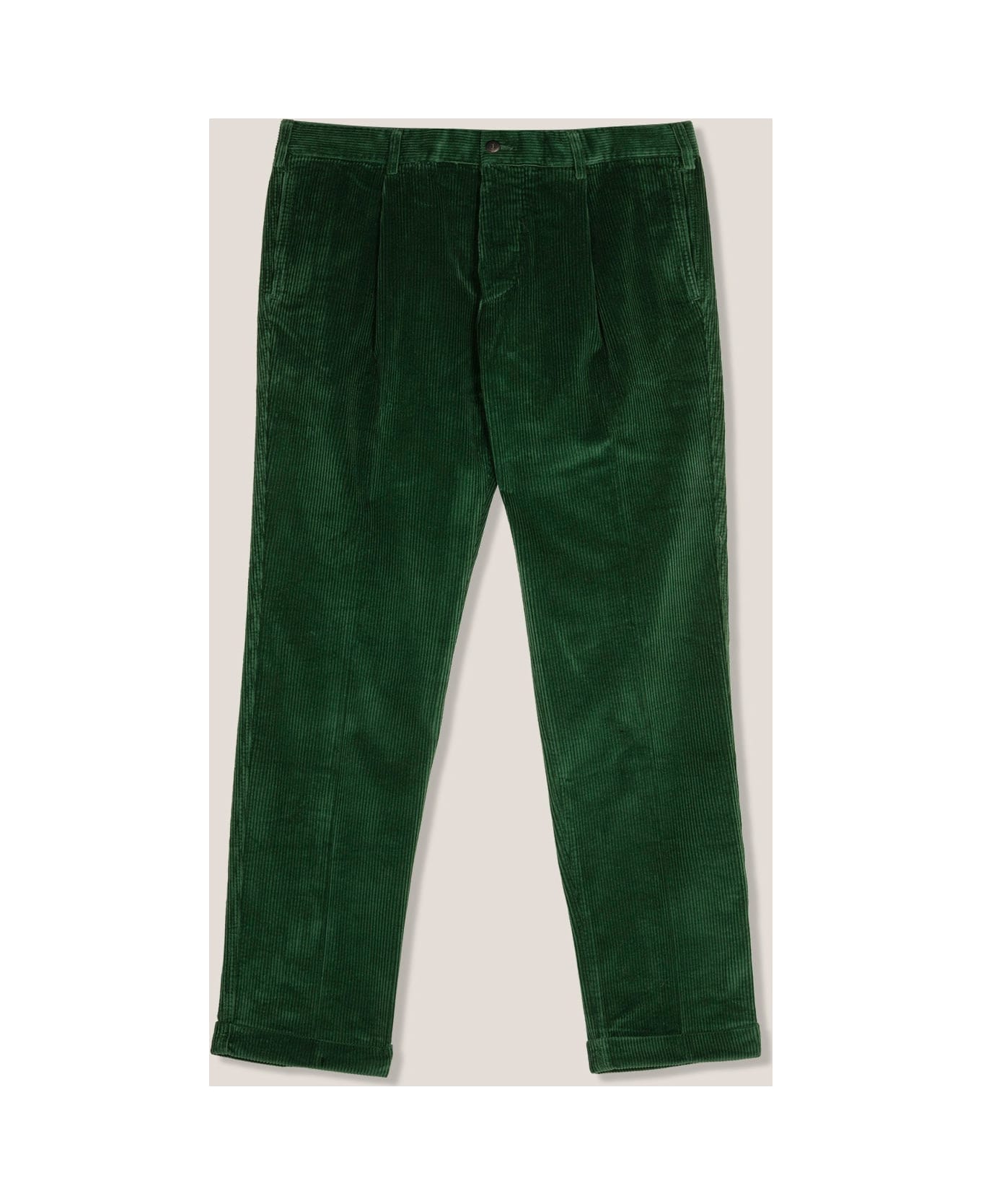 doppiaa Aantioco Single Pleatd Cotton Corduroy Trousers