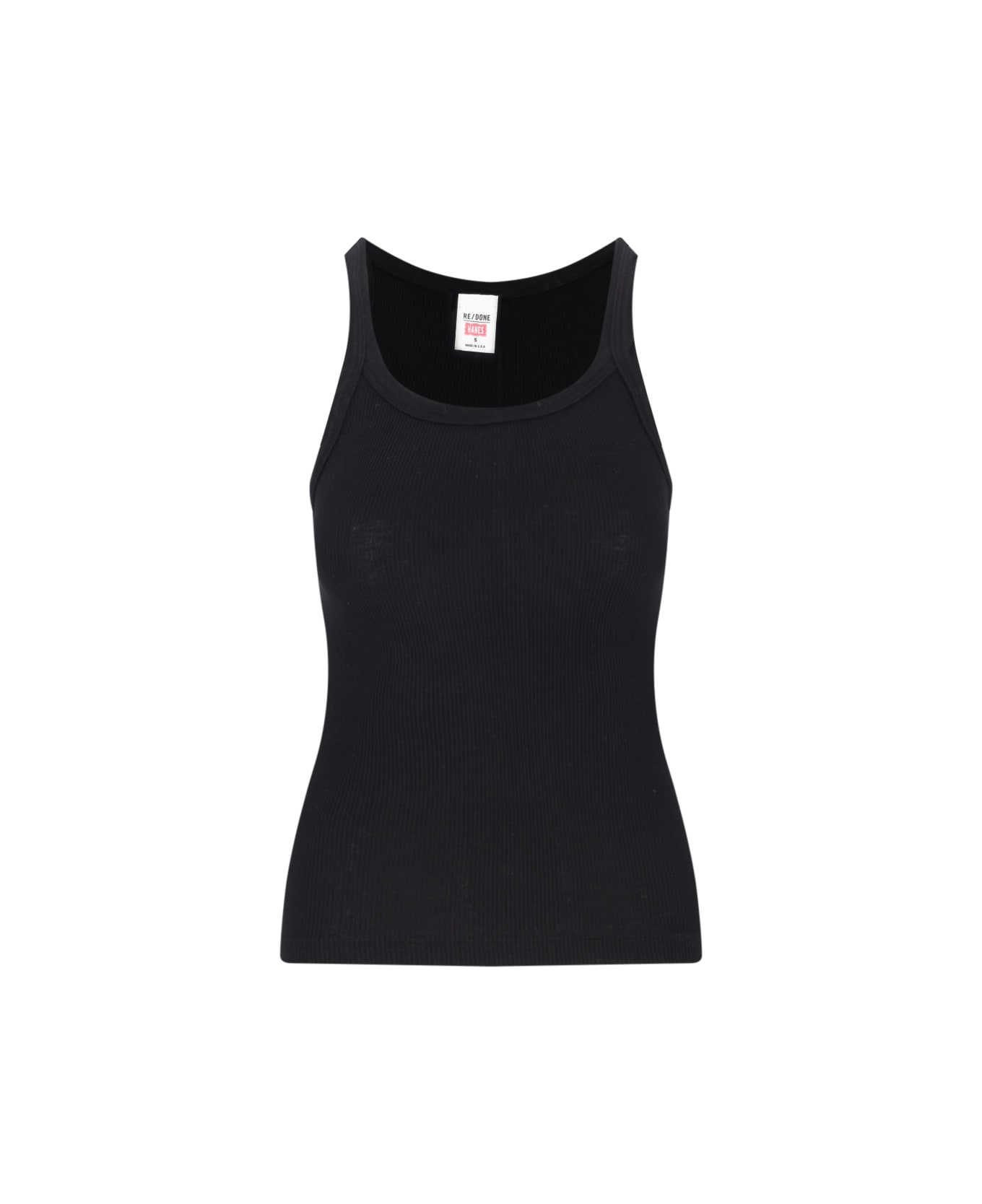 RE/DONE Ribbed Top - Black  