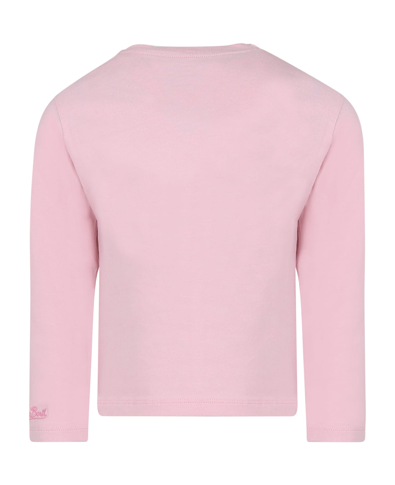 MC2 Saint Barth Pink Pajama T-shirt For Girl With Titty Print - Pink