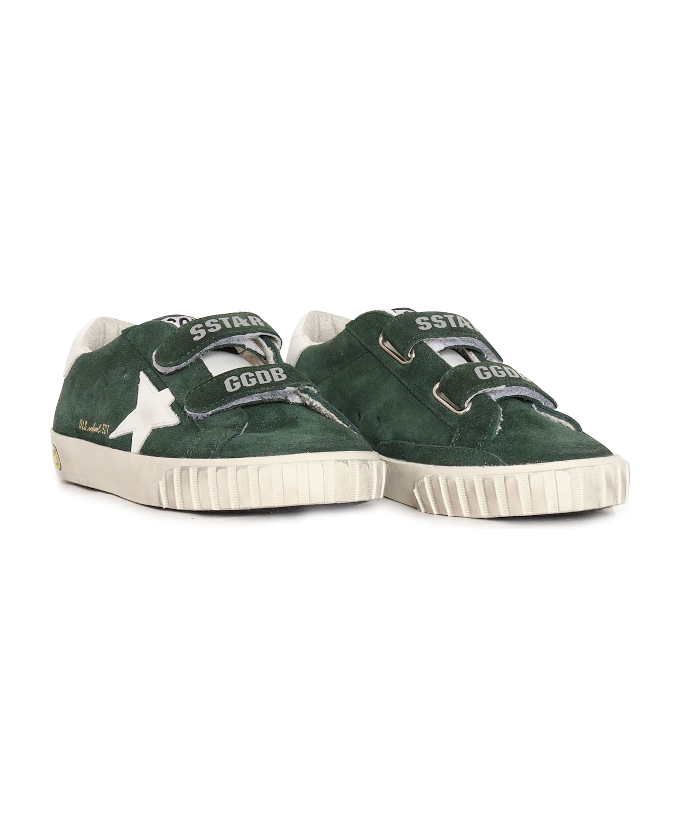 Golden Goose Old School With Double Foxing Suede Upper Leather Tongue Star And Heel - GREEN