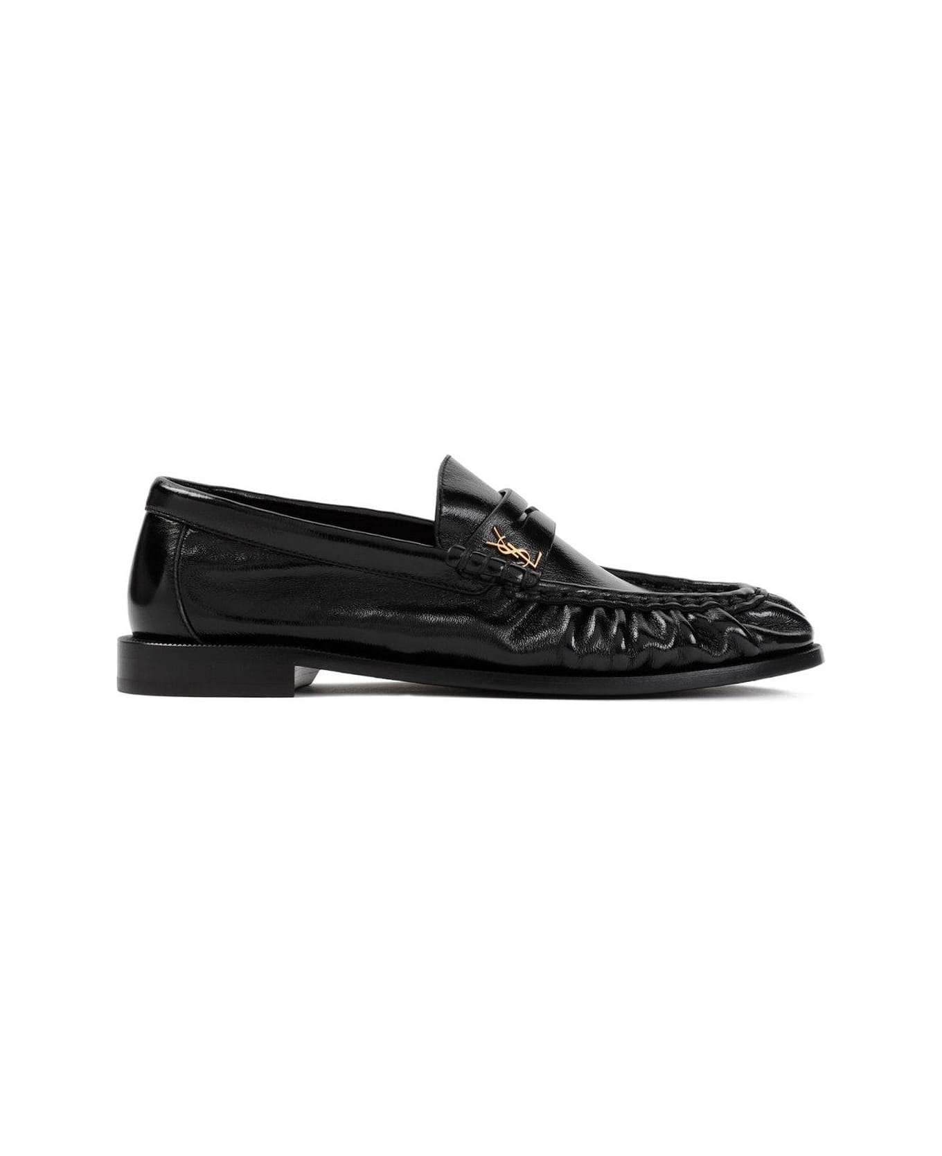 Saint Laurent Le Loafer Penny Slipppers - Nero フラットシューズ