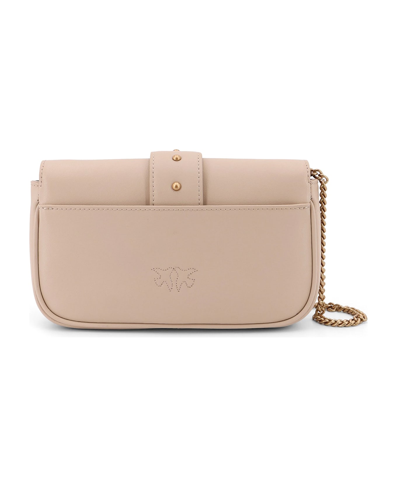 Pinko Love One Pocket Shoulder Bag - BEIGE
