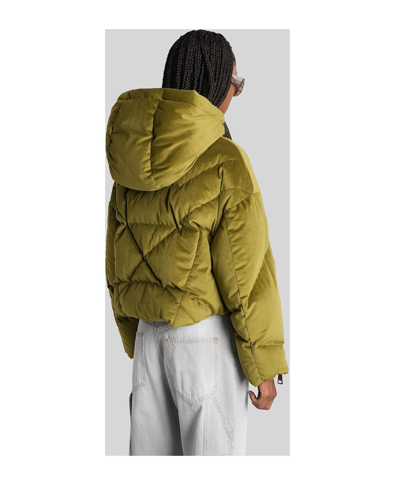 Khrisjoy Puffer In Green Polyamide - green