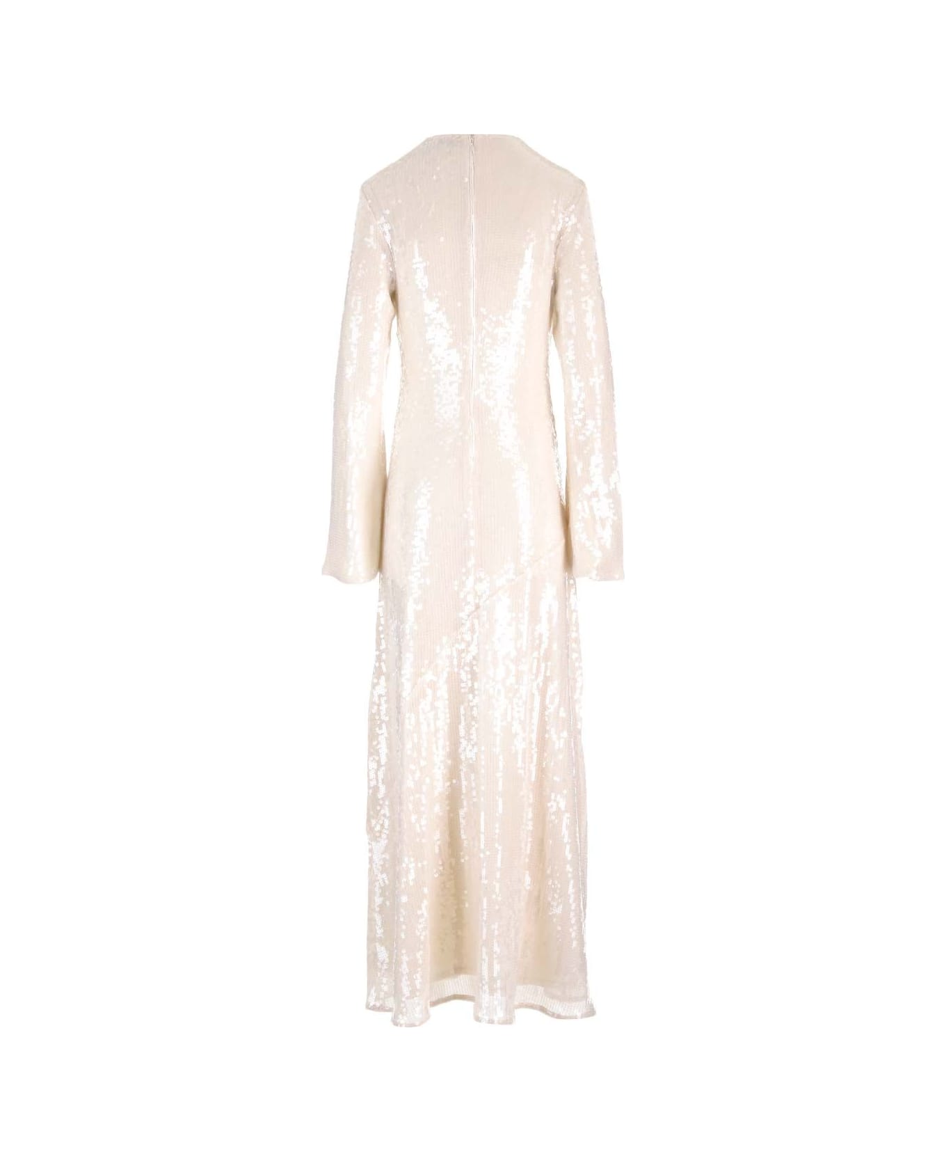 Rotate by Birger Christensen Maxi Dress With Sequins - White