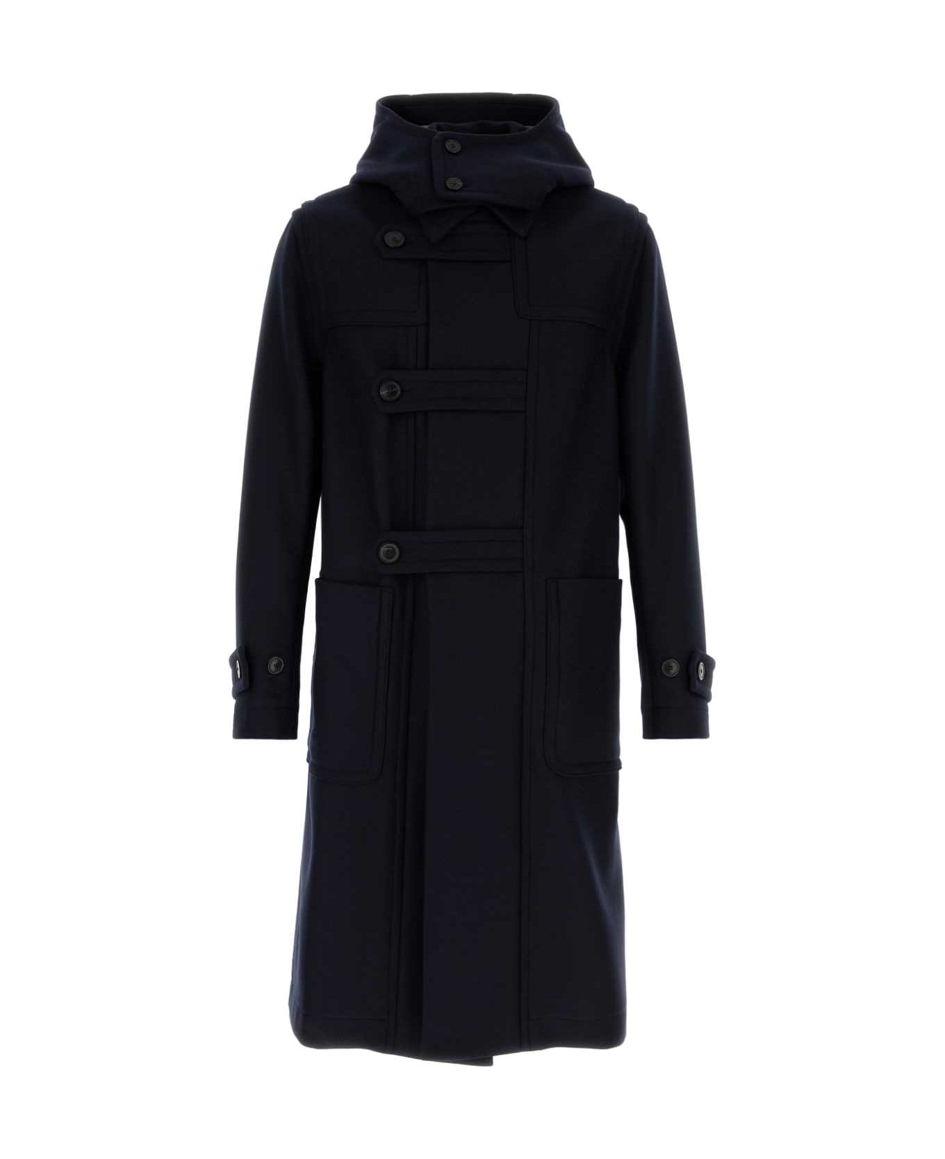 Dries Van Noten Midnight Blue Blend Ragnar Coat - NAVY