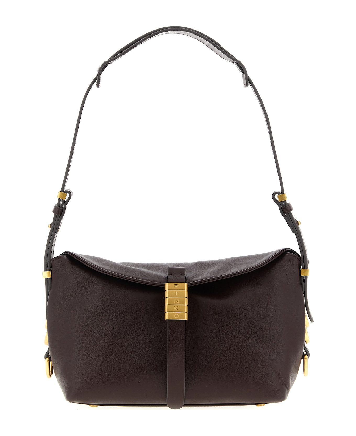 Pinko 
saddle Baguette
 Small Shoulder Bag - Bordeaux