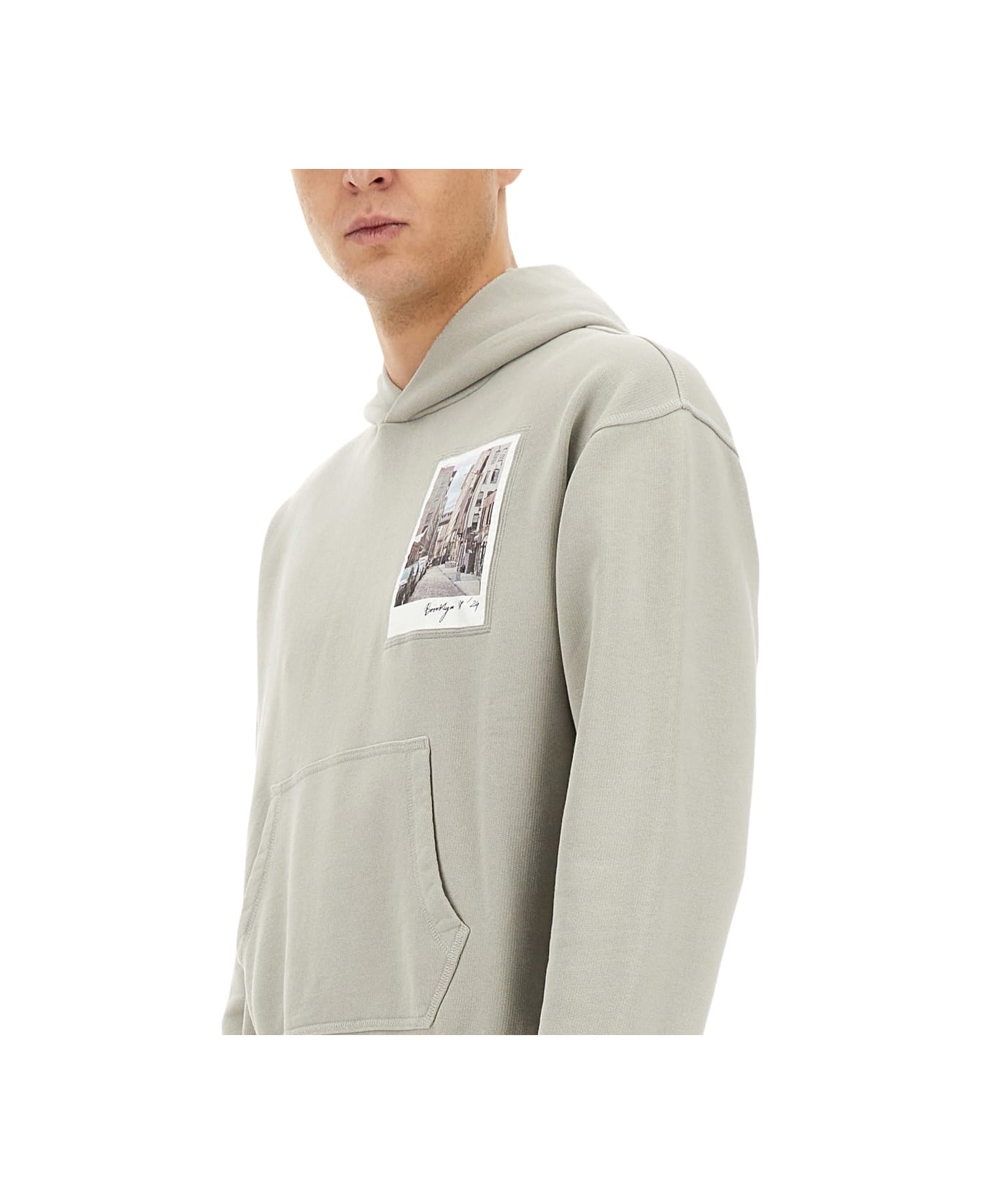 Helmut Lang "postcard" Hoodie - GREY
