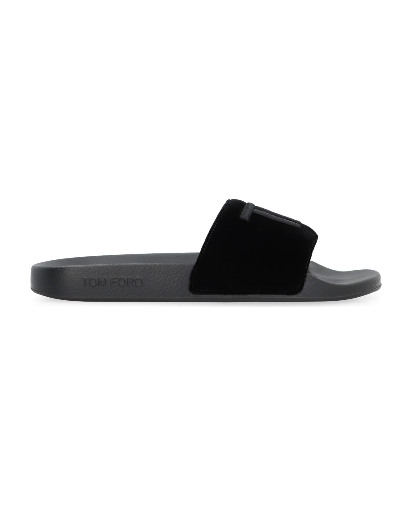 Tom Ford Harris Velvet Sandals - black