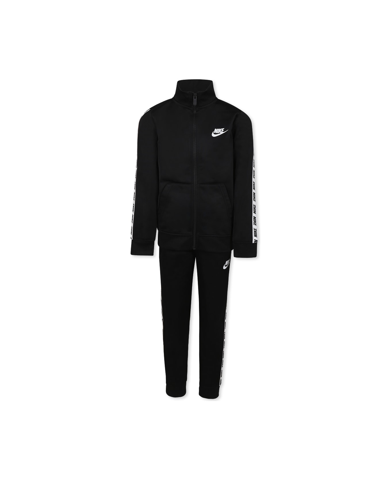 Nike Black Suit For Boy With Logo - Black